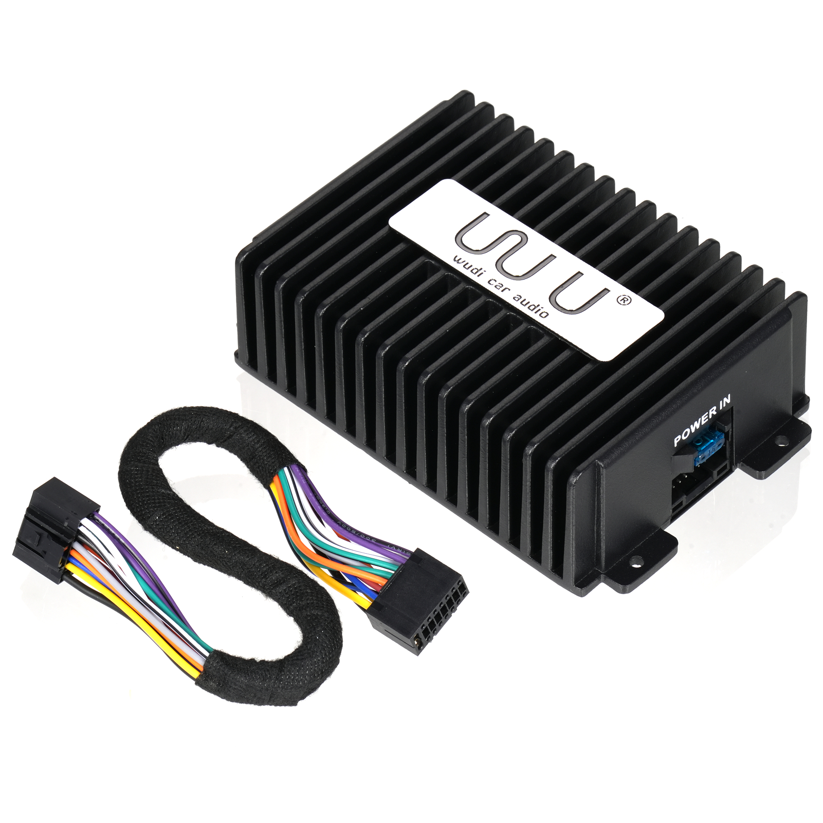 Wudi 4-kanal-autoradioverstärker, 4 X 47w Verstärker Für Android-autoradios, Klasse A/b, Stabil Bei 2 Ohm