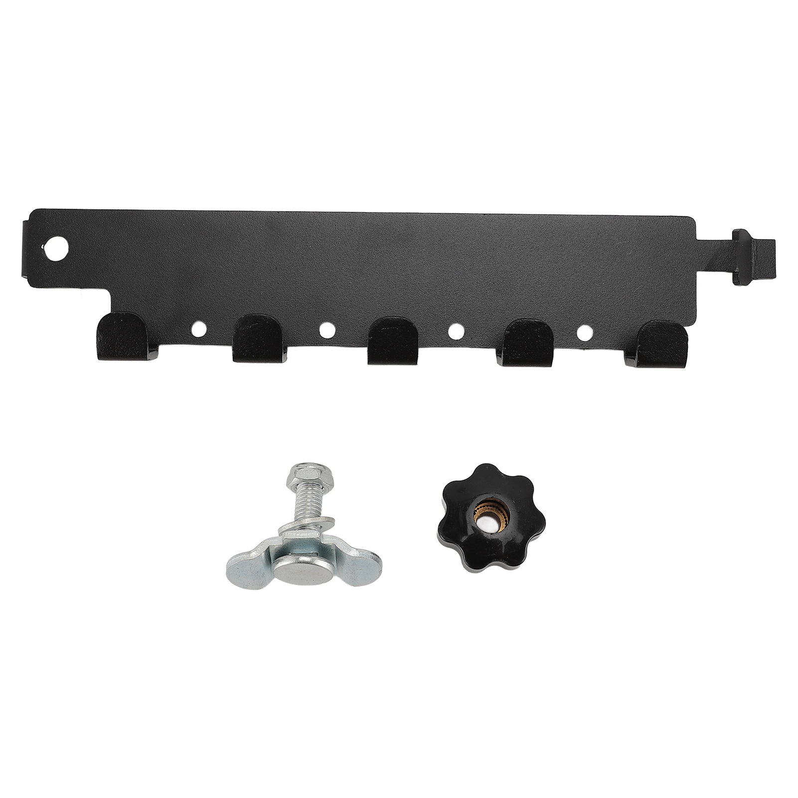 L-förmige Haken Für Führungsschienen, Wandhalterung Aus Aluminiumlegierung, Werkzeugorganizer Für Garage, Wohnmobil, Transporter, Lkw, Schwarz