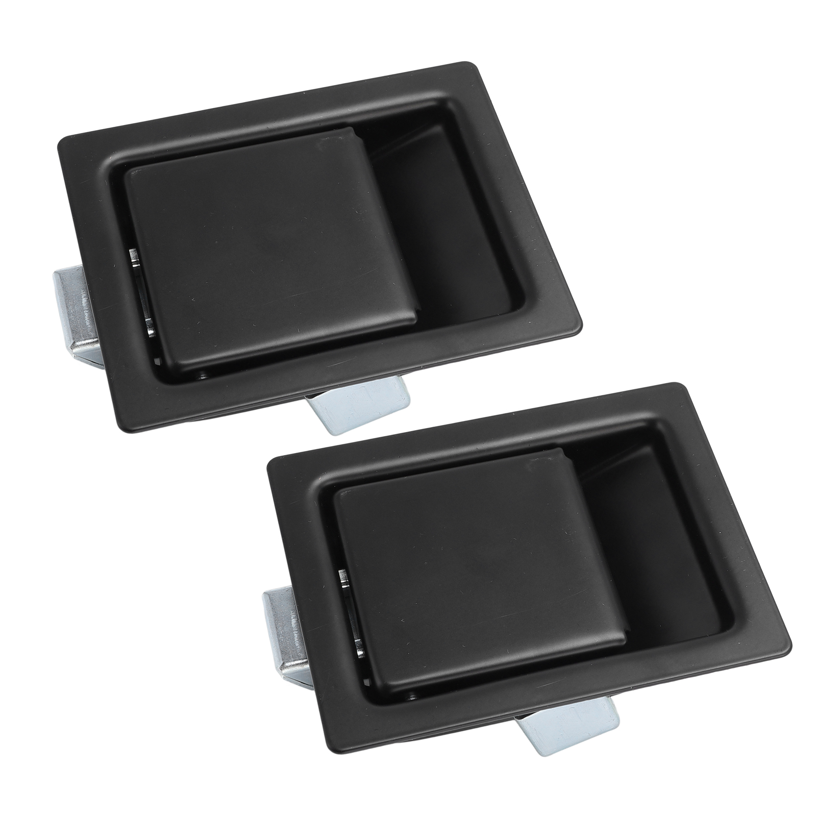 Satz Mit 2 Robusten Palettengriffverschlüssen Aus Kohlenstoffstahl, 127 X 102 Mm, Für Eingebaute Werkzeugkästen In Lkw/wohnmobilen
