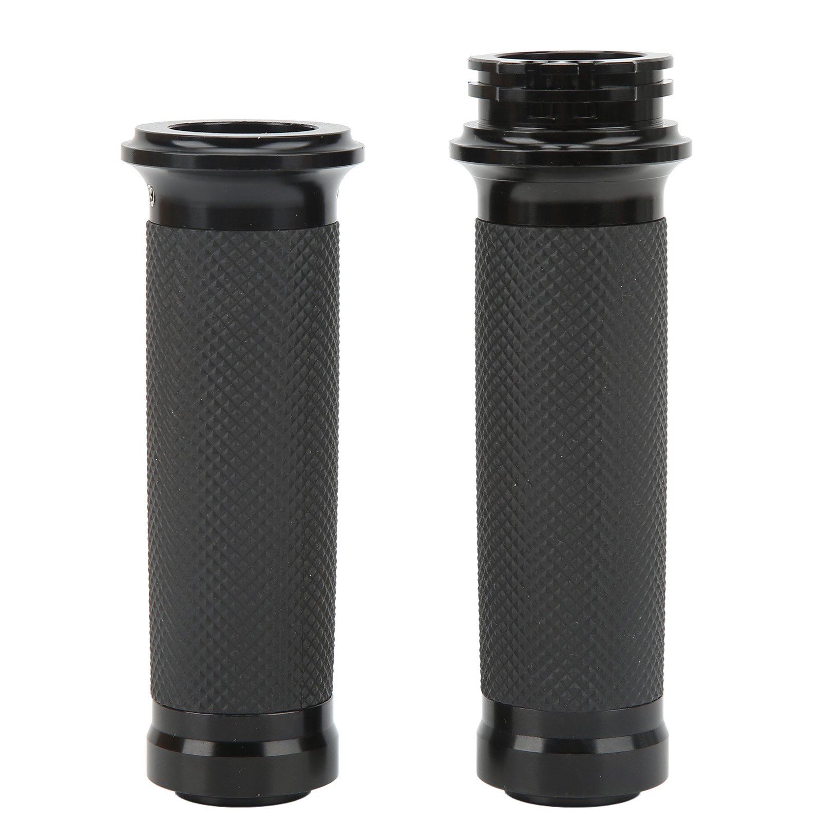 1 Paar 25-mm-motorradlenkergriffe, Schwarz, Komfortabel, Eloxiert, Universell Und Rostfrei Für Motorräder Und Fahrräder.