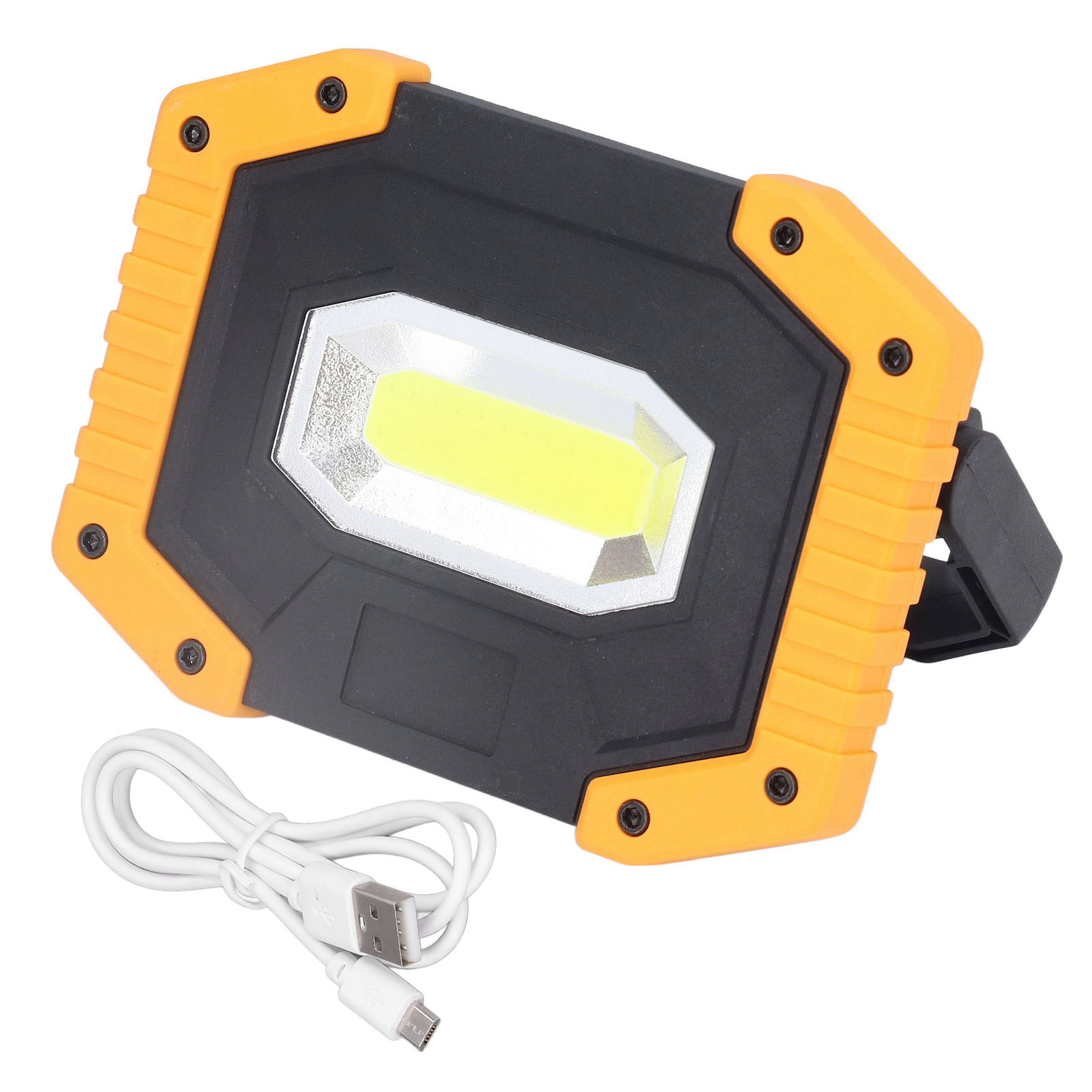 Tragbare Cob-arbeitsleuchte, Wasserdicht, Usb-aufladbar, Mit 180°-schwenkhalterung, Für Notfallsituationen.
