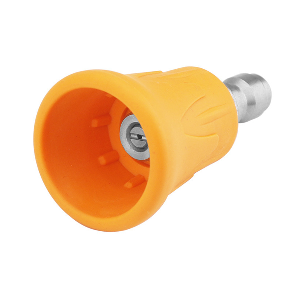Düsenschutz Für Hochdruckreiniger, Set Mit 4 Edelstahl-hochdruckdüsen Mit Verbesserter Gummischutzkappe, Waschhalterung, 1/4"-schnellanschluss, 1,4 Mm Öffnung