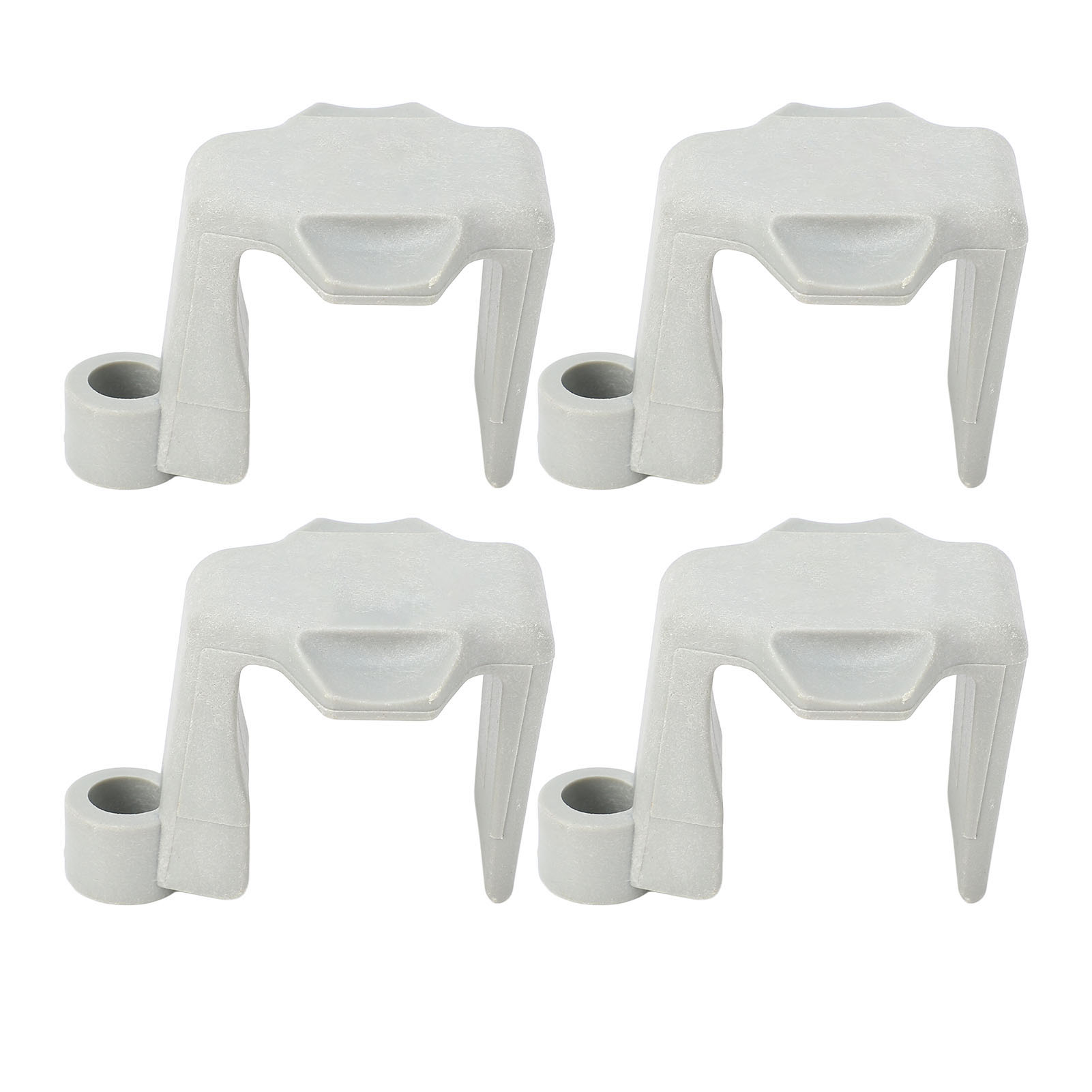Set Mit 4 Bootspufferbefestigungen Aus Nylon Für 2,5 Bis 3,2 Cm (1 Bis 1,25 Zoll) Vierkantreling, Grau.