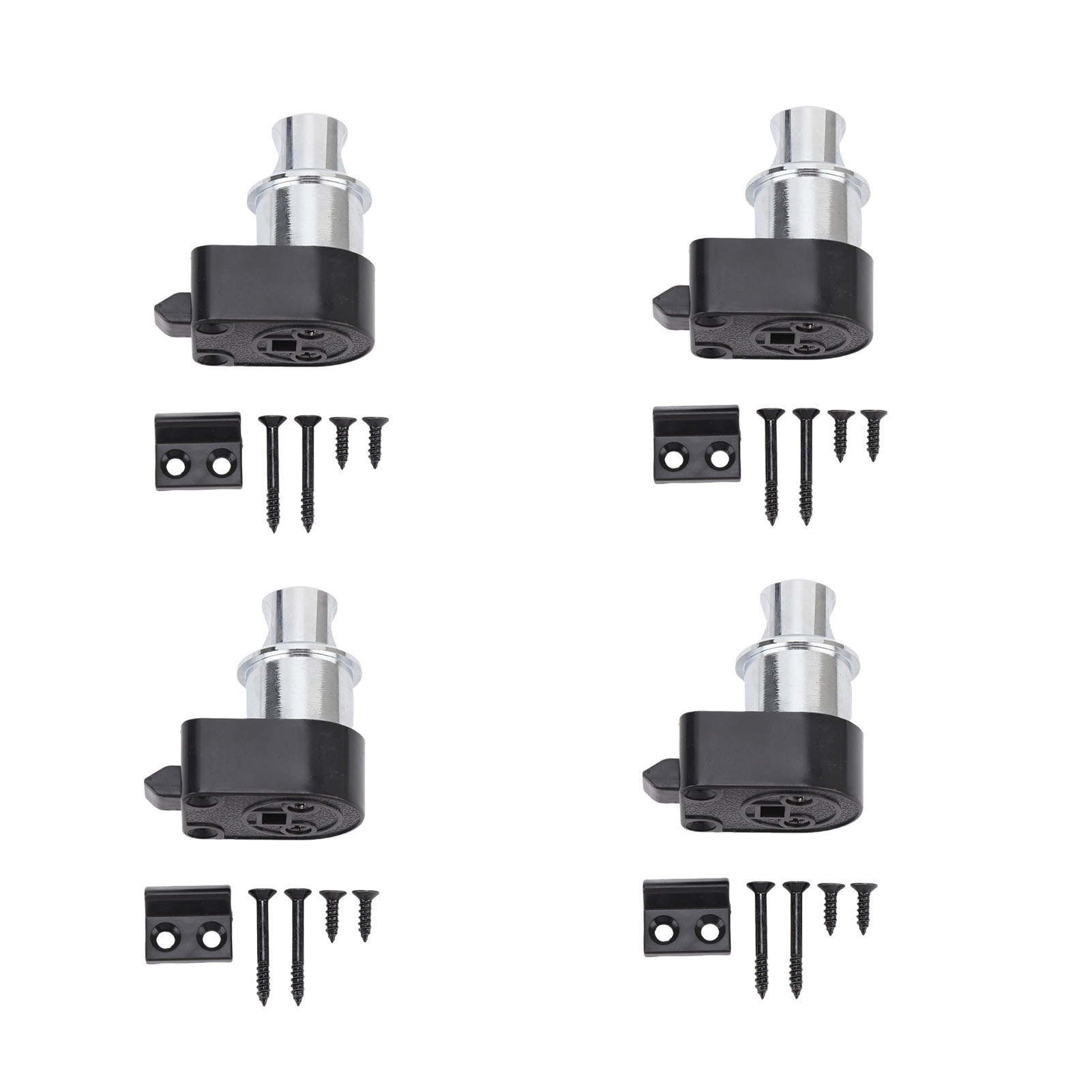 Druckknopfschloss Für Schränke, Aus Metall, Für Türen Mit Einer Dicke Von 18 Bis 24 Mm, Für Yachten, Schiffe Und Wohnmobile, Verchromt.