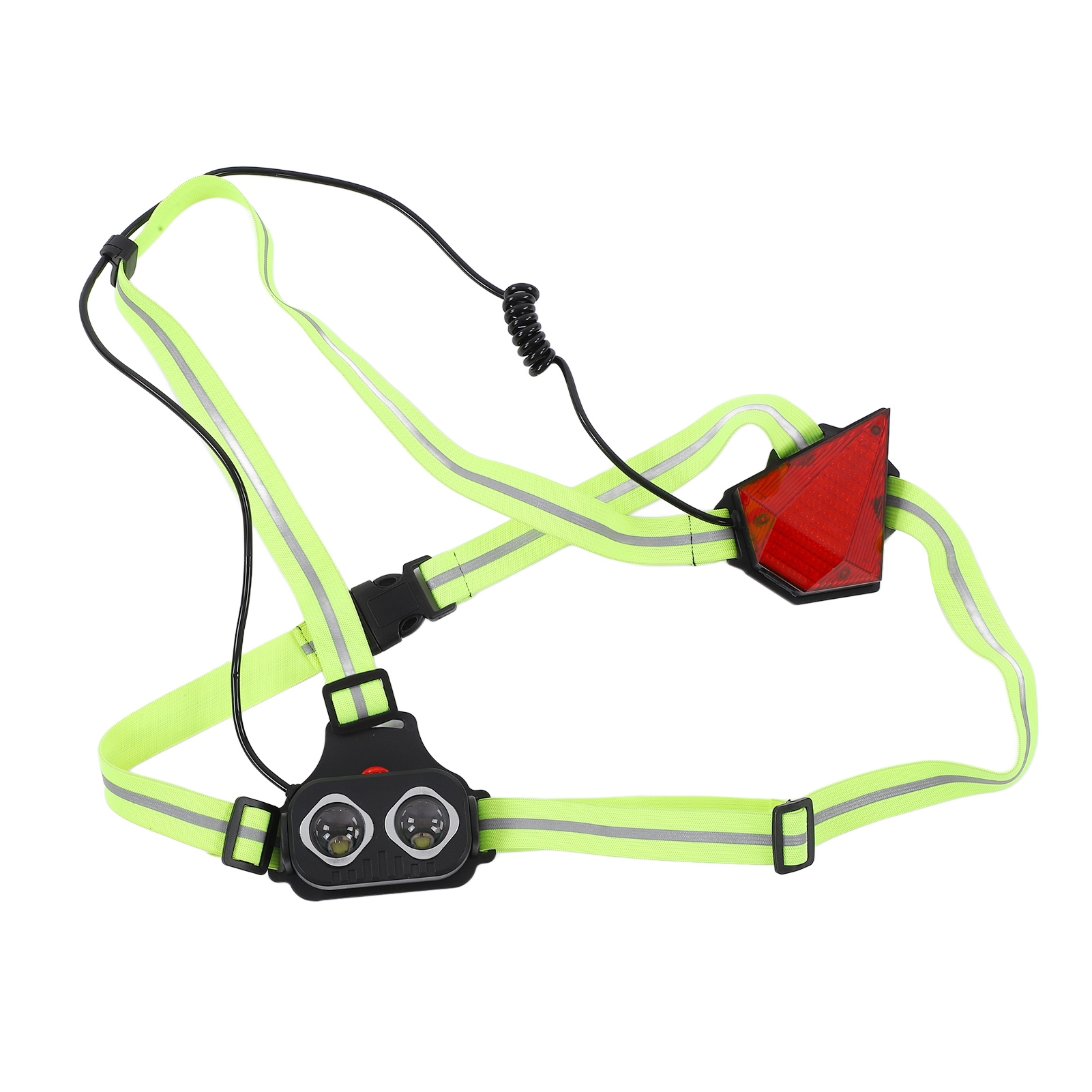 Wiederaufladbare Brustlampe Für Optimale Sichtbarkeit Beim Laufen, Radfahren Und Campen In Der Nacht, Mit Verstellbarem Gurt.