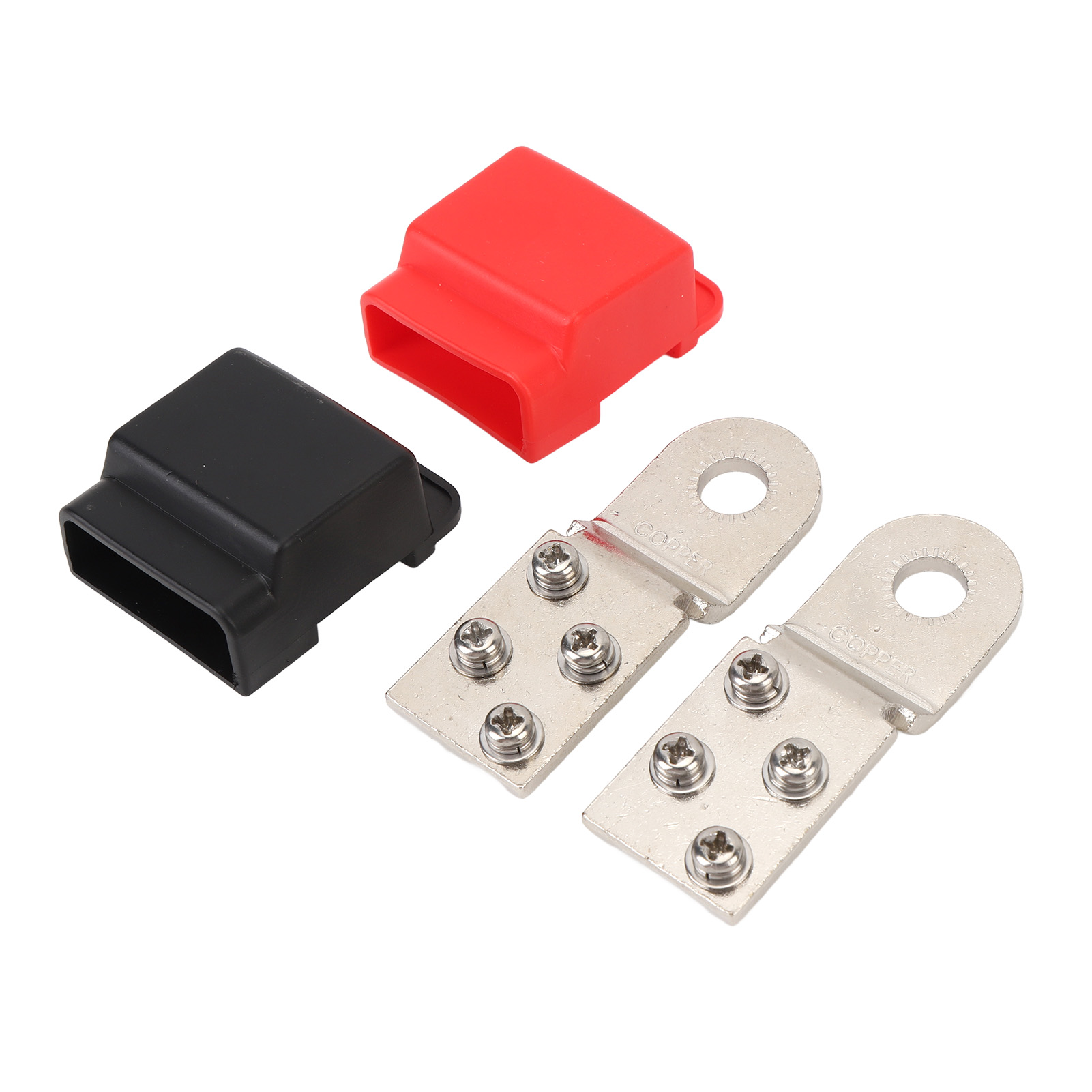 Paar 2340v, 32v Dc, 100a Batterieanschluss-montageschienen Für Autos, Wohnmobile, Boote Und Lastwagen, Rot Und Schwarz.