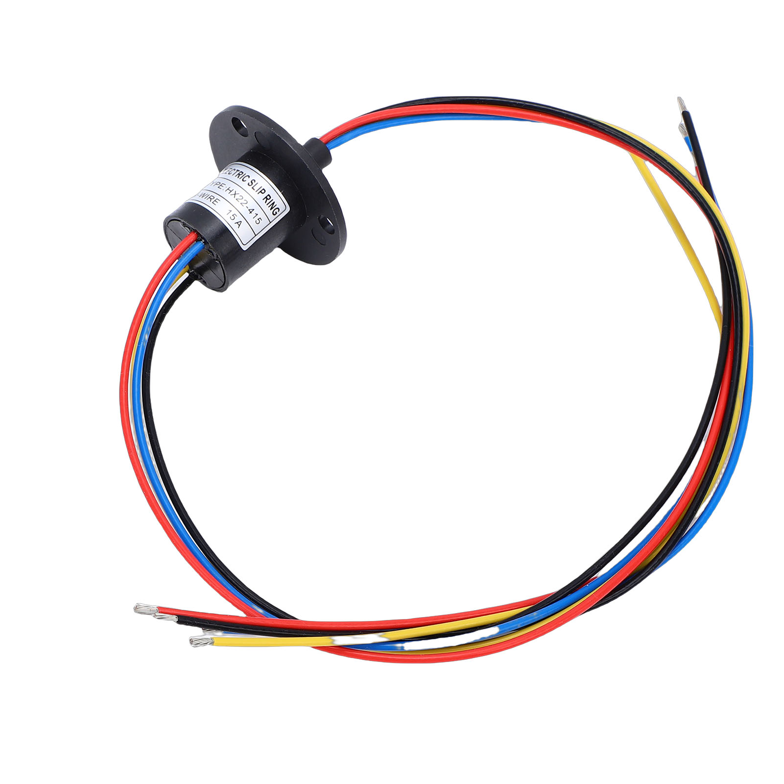 4-adriger Elektrischer Schleifring, 15 A, 250 U/min, 22 Mm Durchmesser, 360° Drehbare Kappe, Drehbarer Leiteranschluss