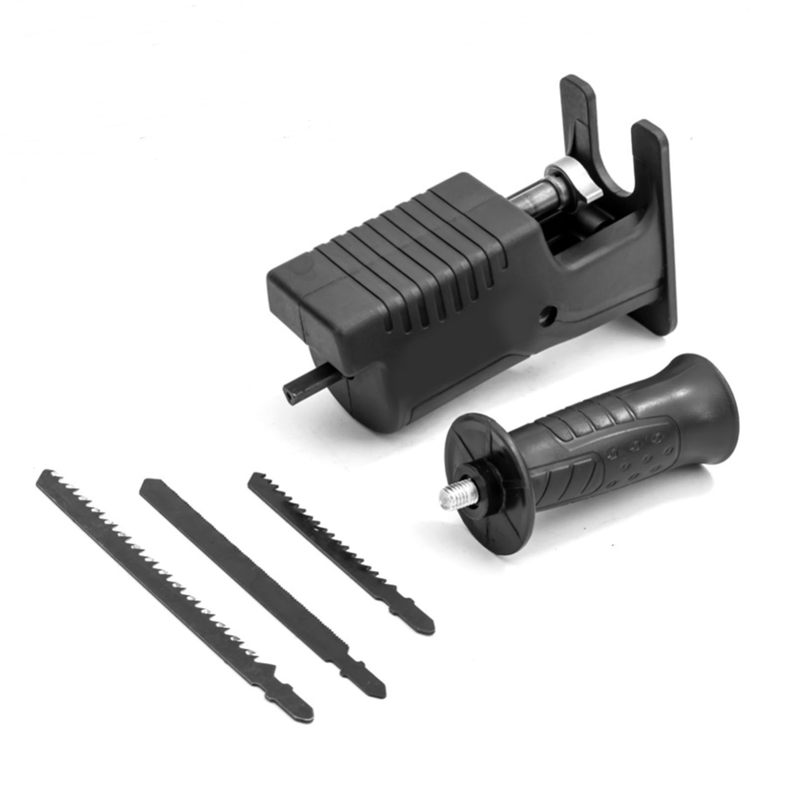 Modifiziertes Säbelsägen-set Für Elektrische Bohrmaschinen, Inklusive Sägeblättern Zum Schneiden Von Metall Und Holz, Einem Adapter Und Einem Griff.