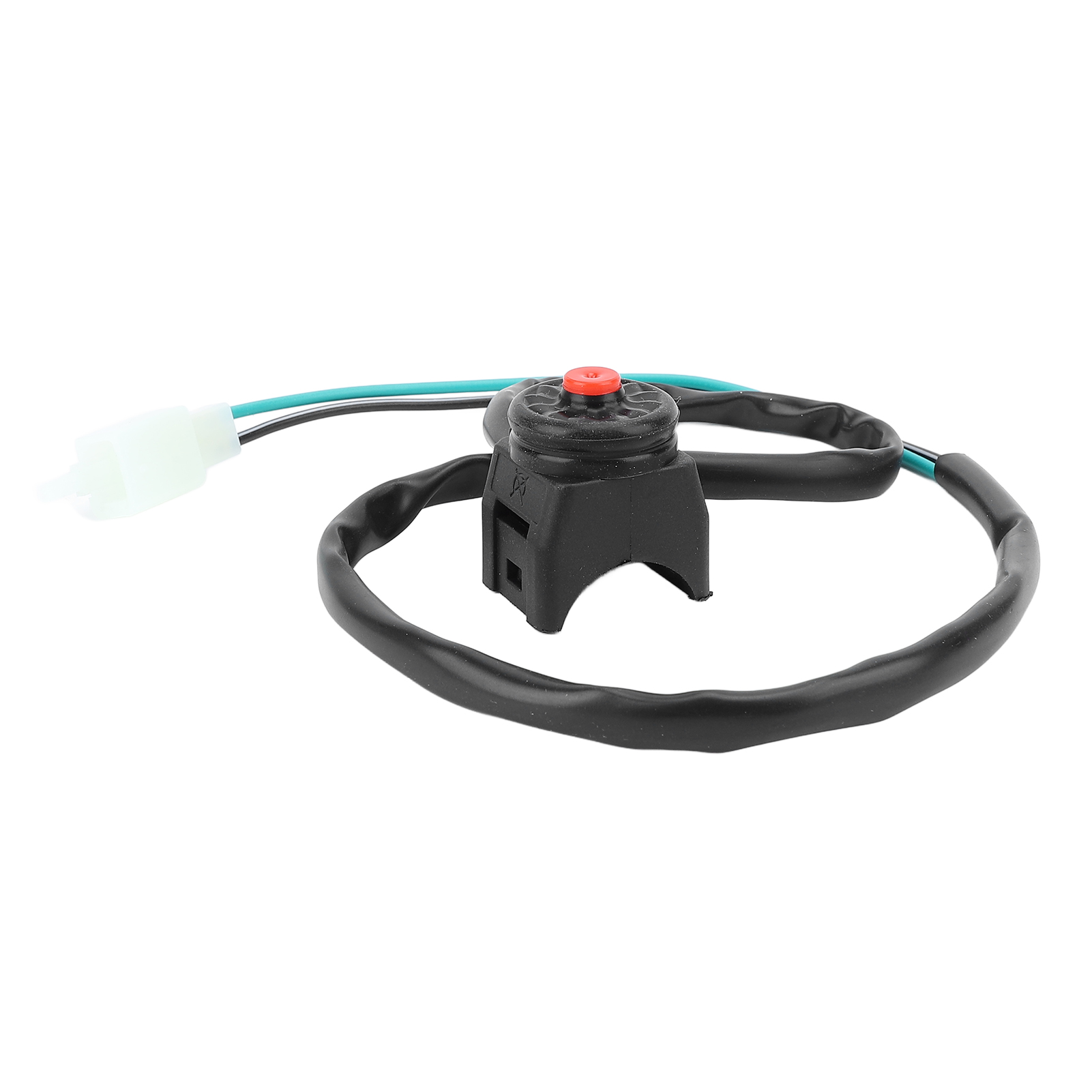 Universeller Motorstoppschalter Für Motorräder, 22 Mm, 64 Cm Kabel, Roter Hupenknopf.