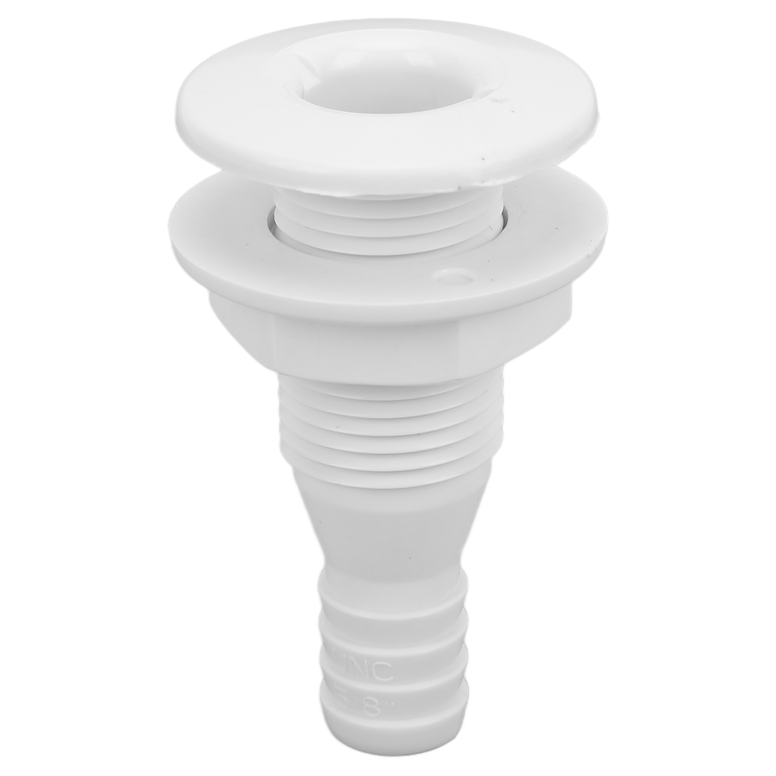 5/8"-durchgangsverschraubung Aus Schlagfestem Abs, Schlauchanschlusszubehör Für Boote Und Wasserfahrzeuge, Weiß