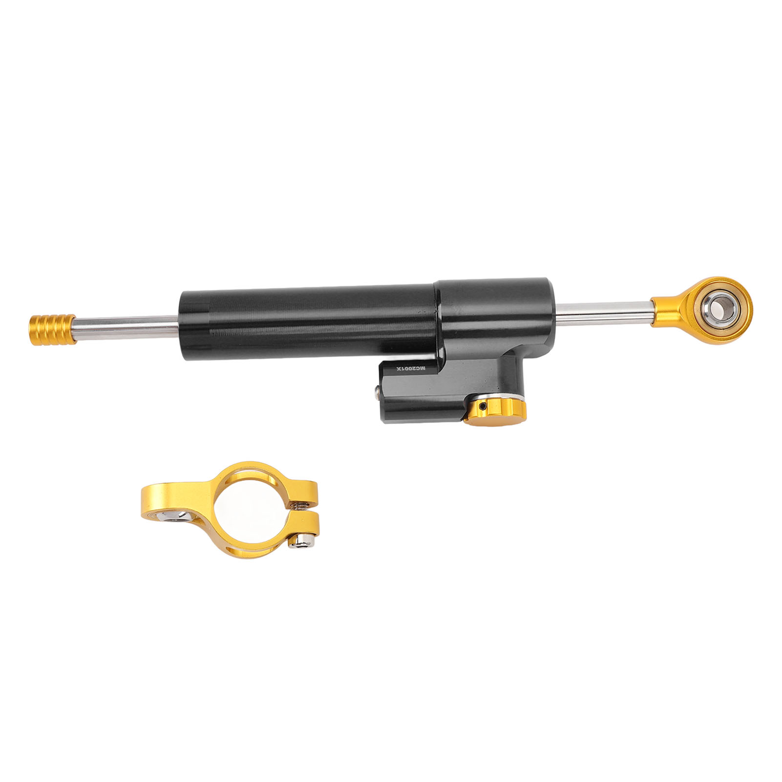 Verstellbarer Universeller Motorrad-lenkungsdämpfer, Lenkungsstabilisator, Schwarz Und Gold. Erhöht Die Stabilität.