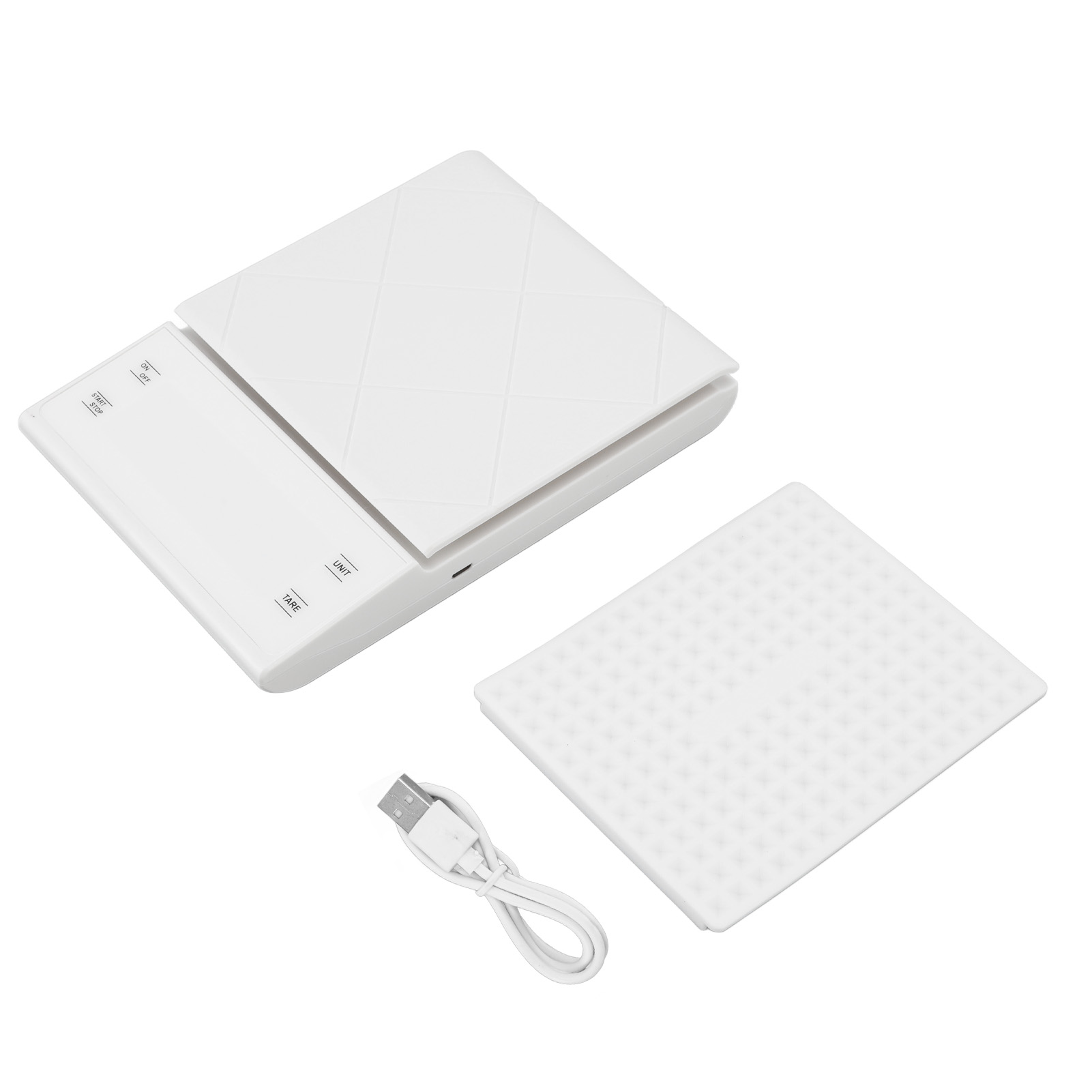 Hochpräzise Digitale Küchenwaage (0,1 G), Ideal Zum Kaffeerösten, Für Die Schmuckherstellung Und Zum Abwiegen Von Lebensmitteln. Farbe: Weiß.