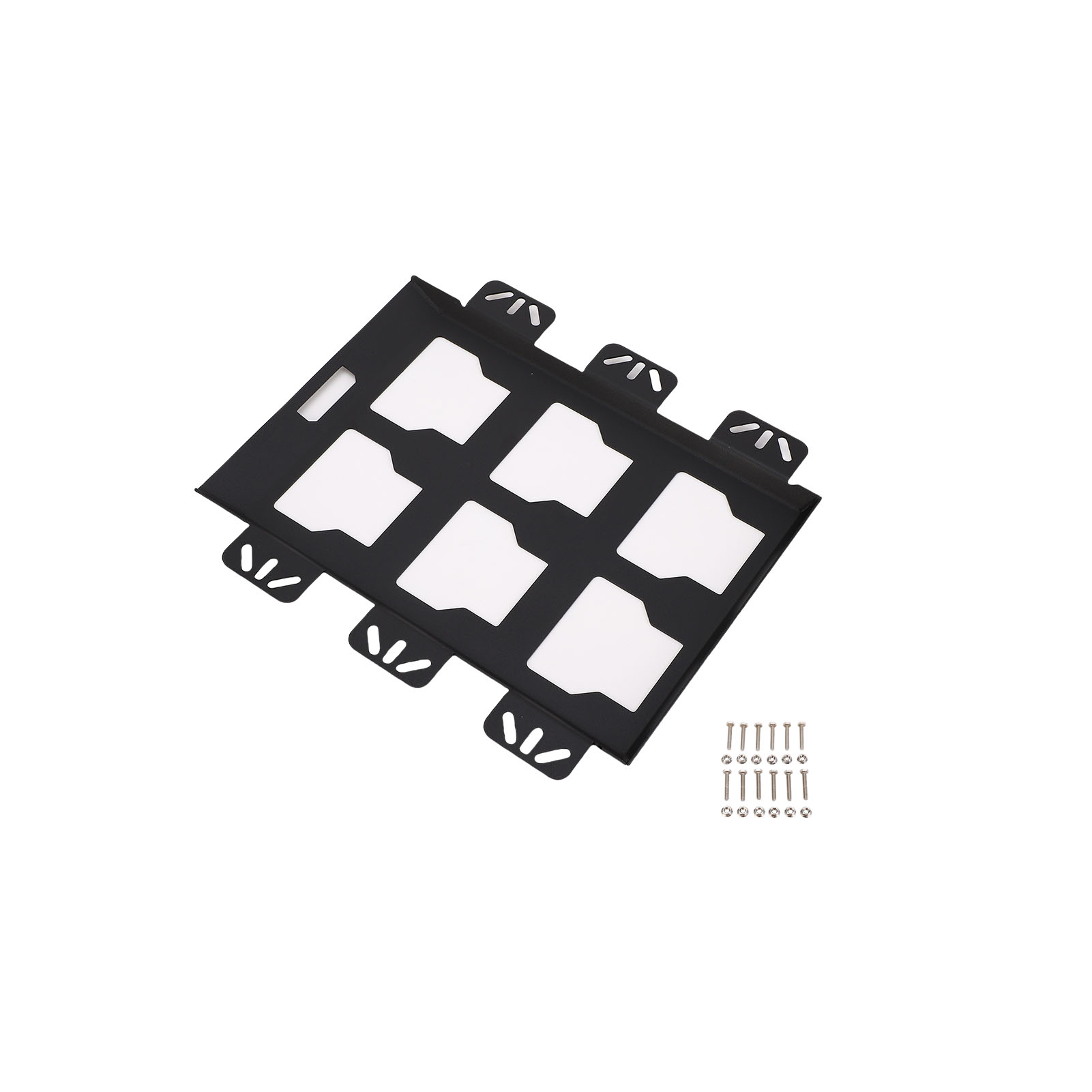 Robuste Batteriehalterung Aus Metall, Gefertigt Aus Eisen, Mit Montageplatte Für Pkw Oder Lkw, Abmessungen: 33,5 X 30 X 1,5 Cm / 13,18 X 11,81 X 0,59 Zoll