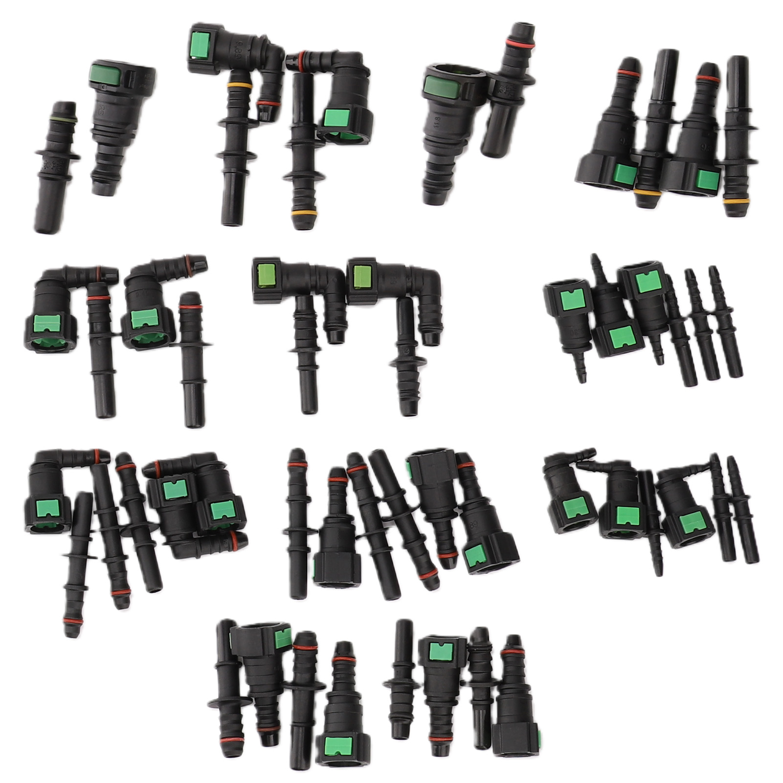 Sae-kraftstoffleitungsreparaturset 11,8 Mm 9,89 Mm 9,49 Mm 7,89 Mm 6,30 Mm Id 10 Mm 8 Mm 6 Mm 3 Mm Schnellkupplungssortiment