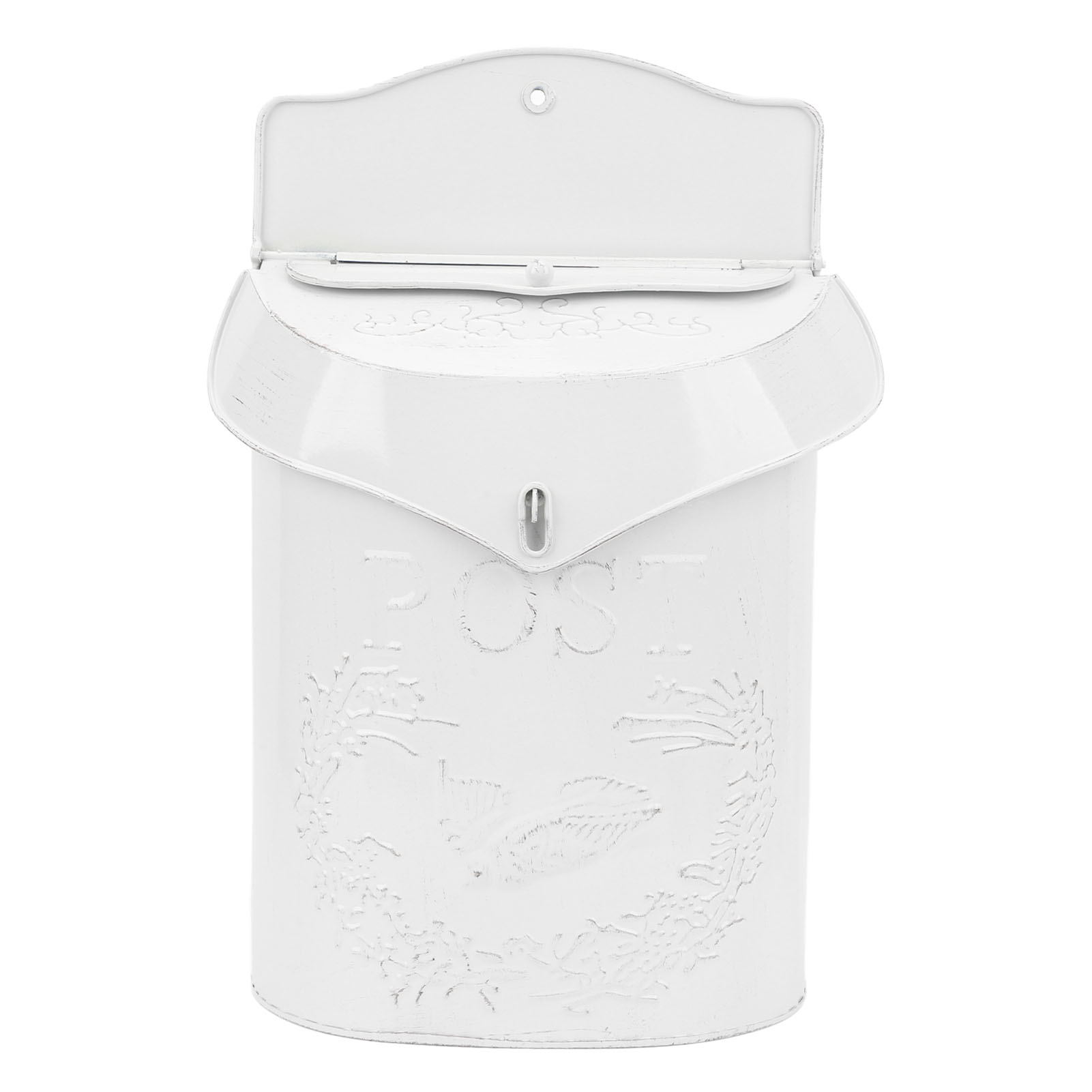Metallener Wandbriefkasten Mit Vogelmotiv, Großes Fassungsvermögen, Wasserdicht, Retro-stil, Für Garten Und Außendekoration.