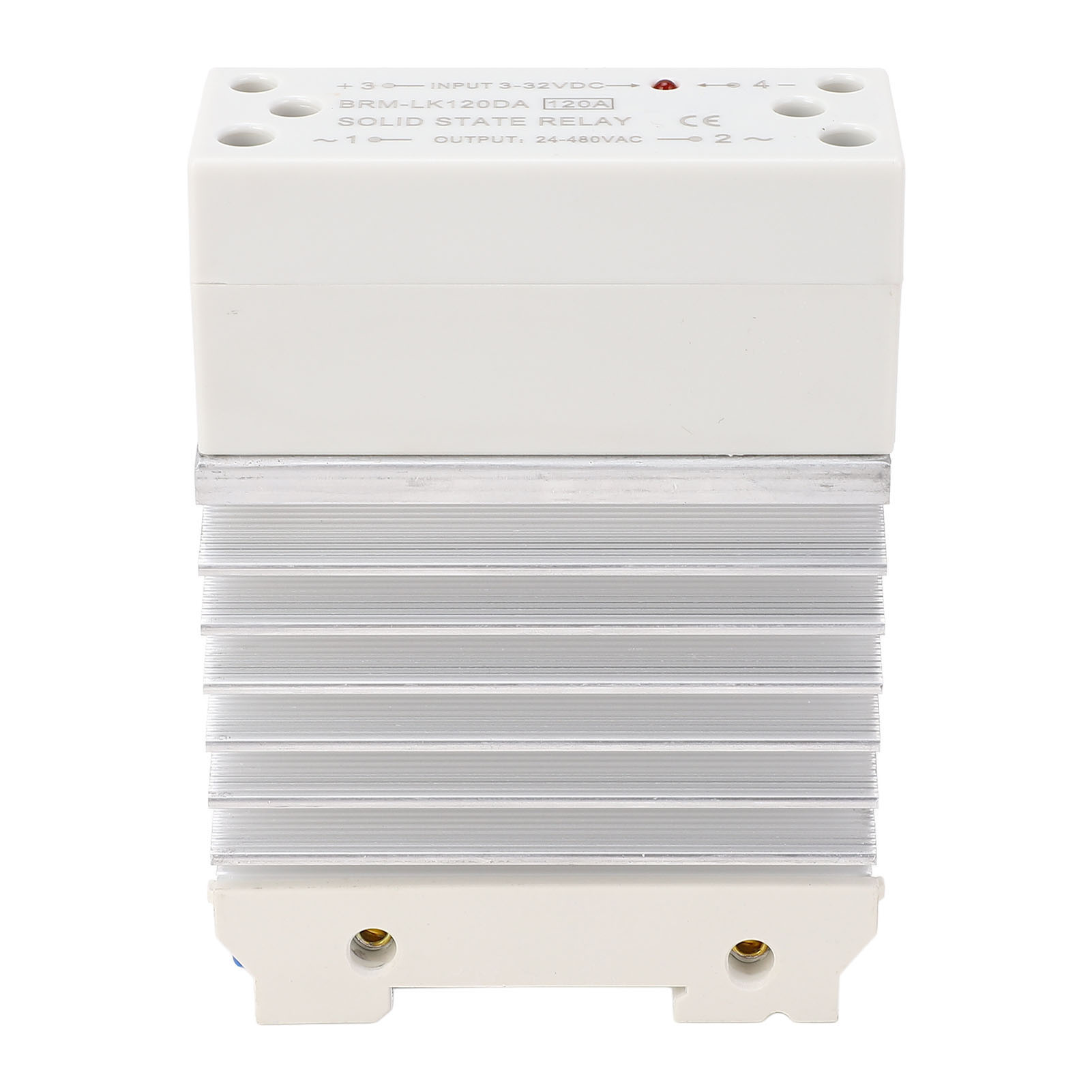 120-a-dc/ac-halbleiterrelais, 3–32 V Dc-eingang, 24–480 V Ac-ausgang, Einphasiges Modul Mit Kühlkörper