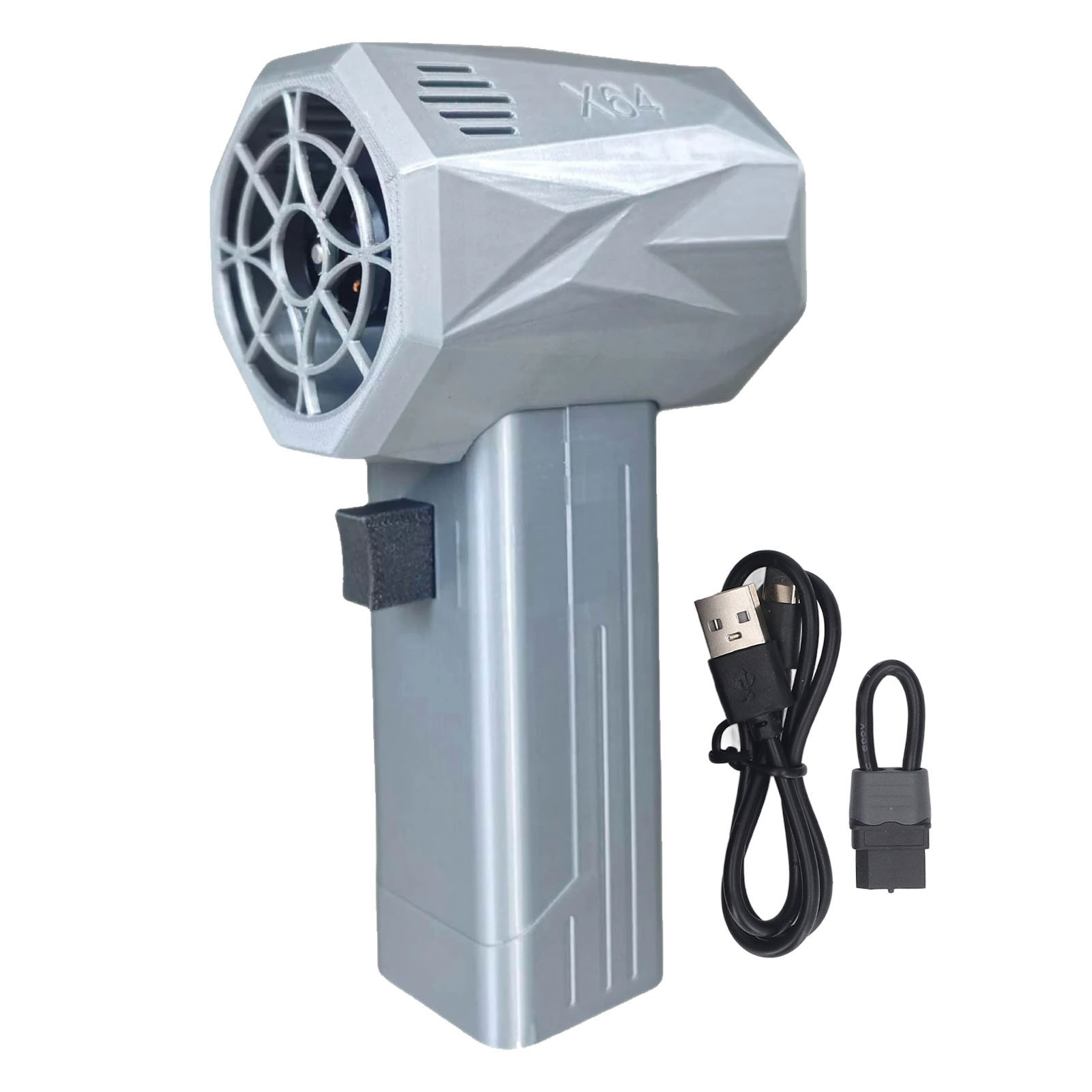 Jet Dry Auto-lufttrockner, Leistungsstarker Mini-turbo-trockner, 22 W, Schnellladefunktion, 240 Km/h, X64 Pro 64 Mm, Silber