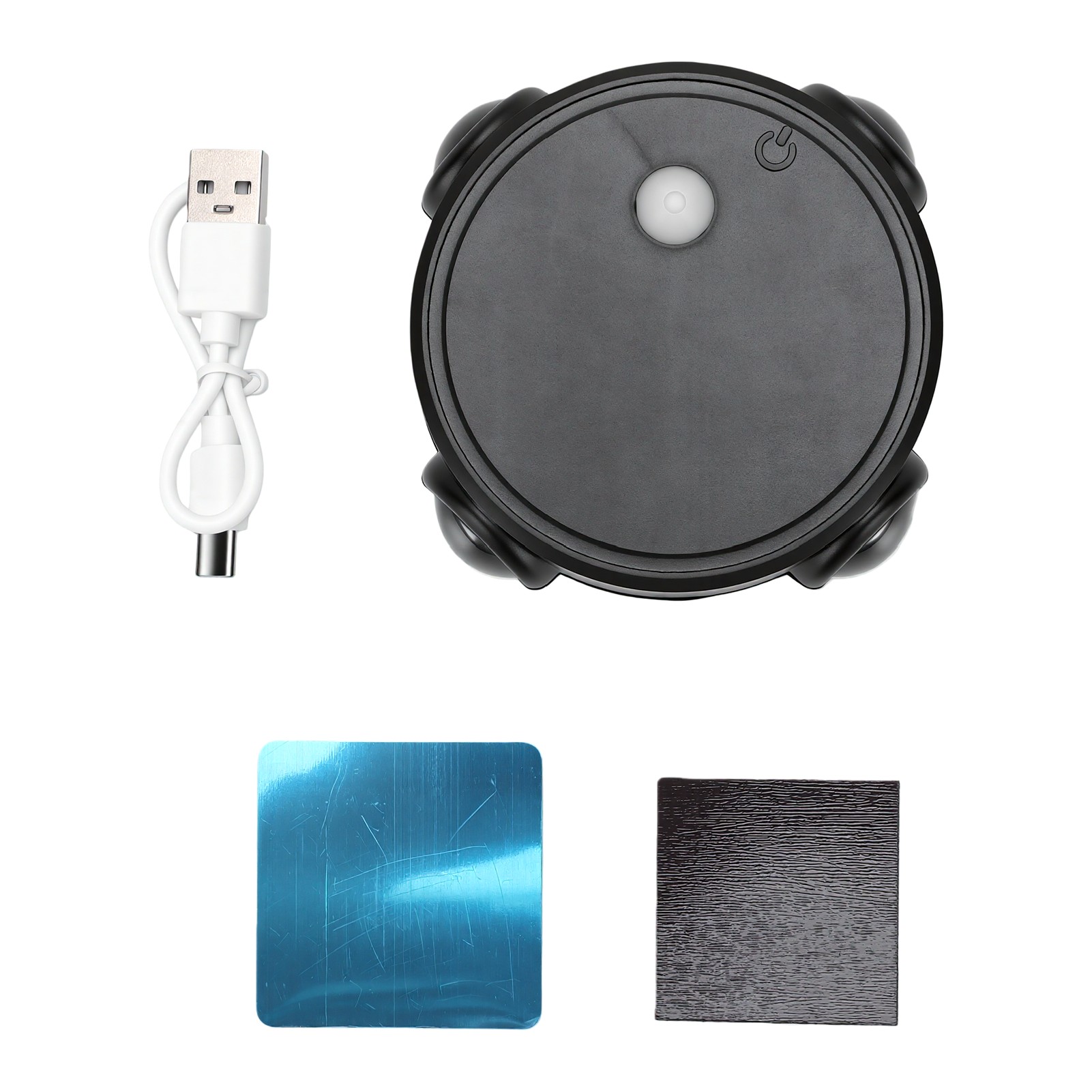 Wiederaufladbare, Magnetische, Kabellose, Vierflammige, Bewegungsaktivierte Nachtleuchte Für Das Schlafzimmer, Schwarz