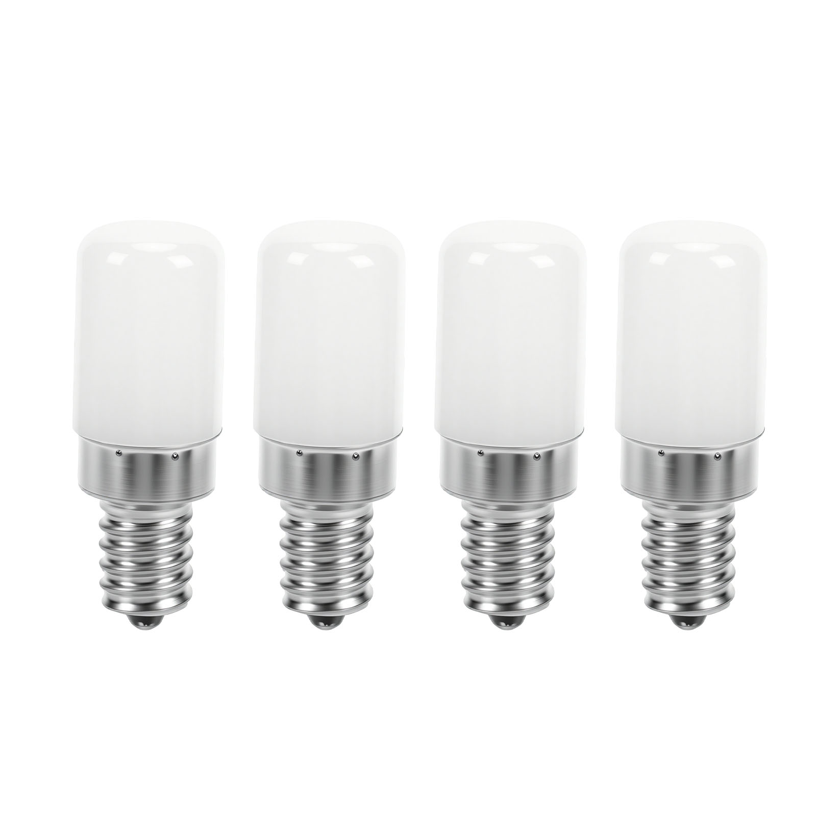 4er-pack E12 2w 200lm Led-lampen, Maiskolbenform, Weiches 360°-licht Für Kühlschrank, Backofen, Dunstabzugshaube, Schrank, Weiß