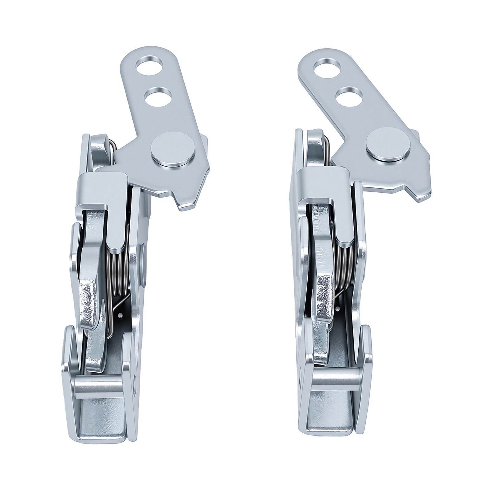 Set Aus 2 Robusten Metall-drehknopfschlössern Mit Verdeckten Mini-schlagbolzen Für Möbel, Schränke Und Industrieanlagen (rechte Seite).