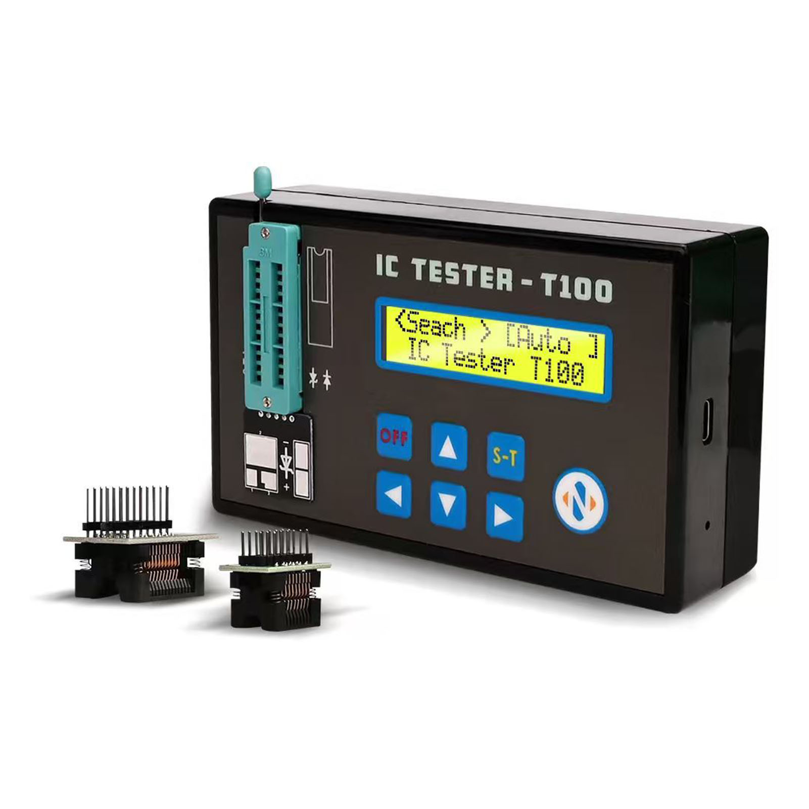 Multifunktionales Testgerät Für Integrierte Schaltungen Von Transistoren (serien 74hc, 74ls, Cd4000, Hef400 Und 4500).