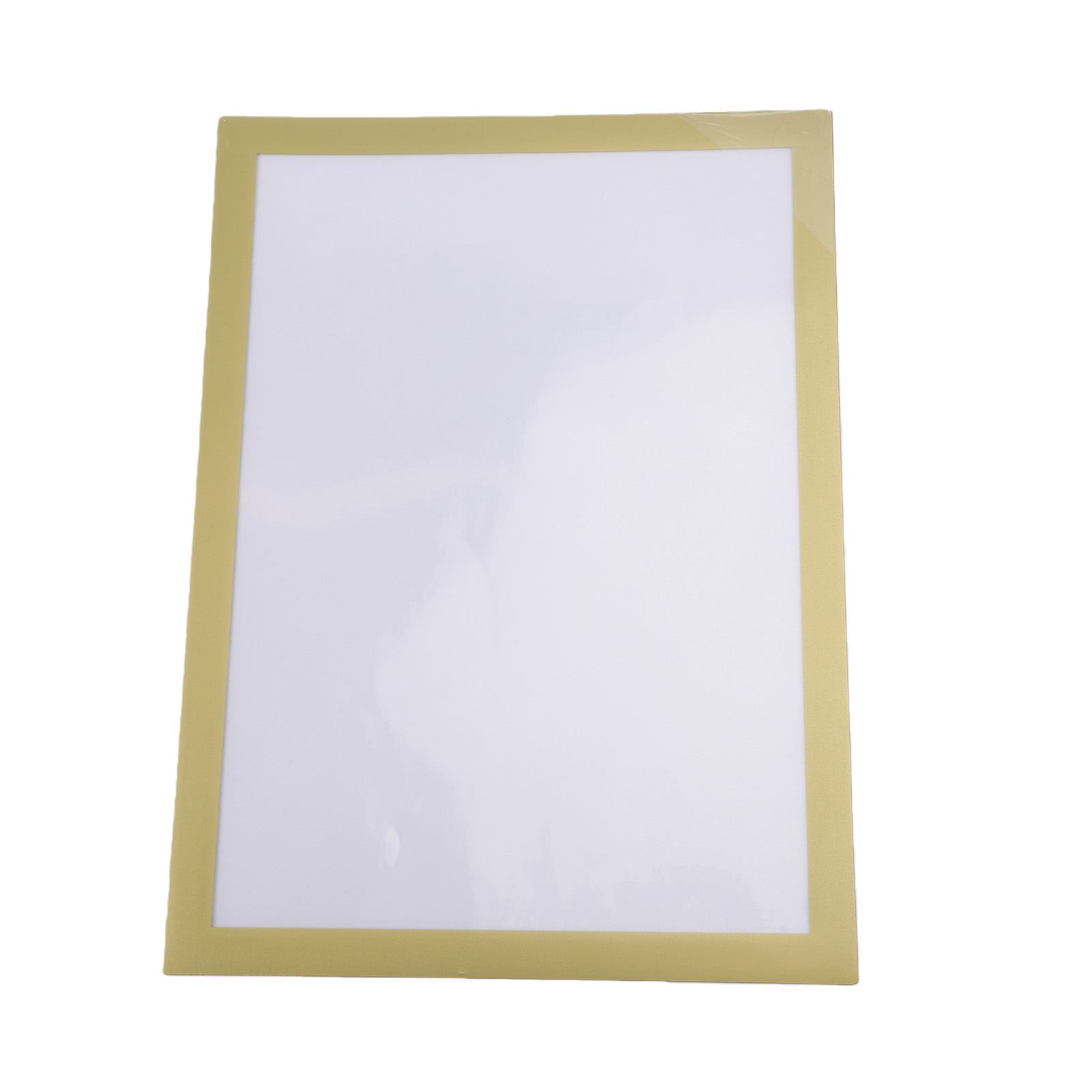 Set Mit 10 Selbstklebenden Magnetischen A4-fotorahmen Für Werbeplakate Und Illustrationen, Goldfarben, Ideal Für Aufzüge.