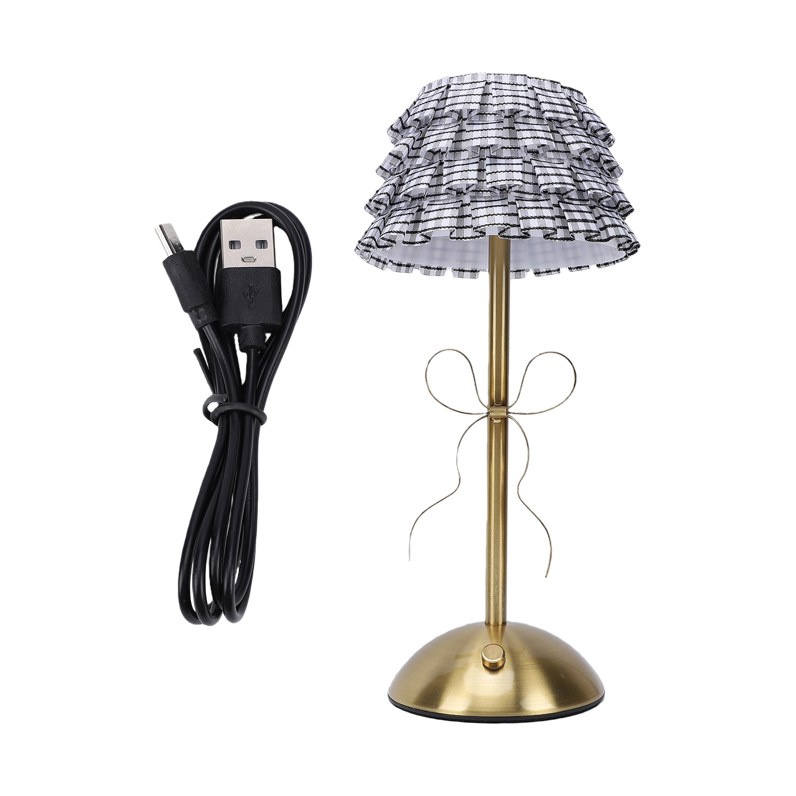 Bow Knot Tischleuchte, Drei Farbtemperaturen, Wiederaufladbar, Für Nachttisch, Schlafzimmer Oder Wohnzimmer.