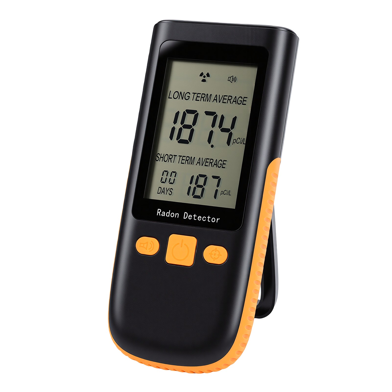 Tragbarer Radondetektor 0 Bis 270 Pci/l, Schnelltest, Ionenmonitor Für Zuhause, Büro, Schule Und Hotel.