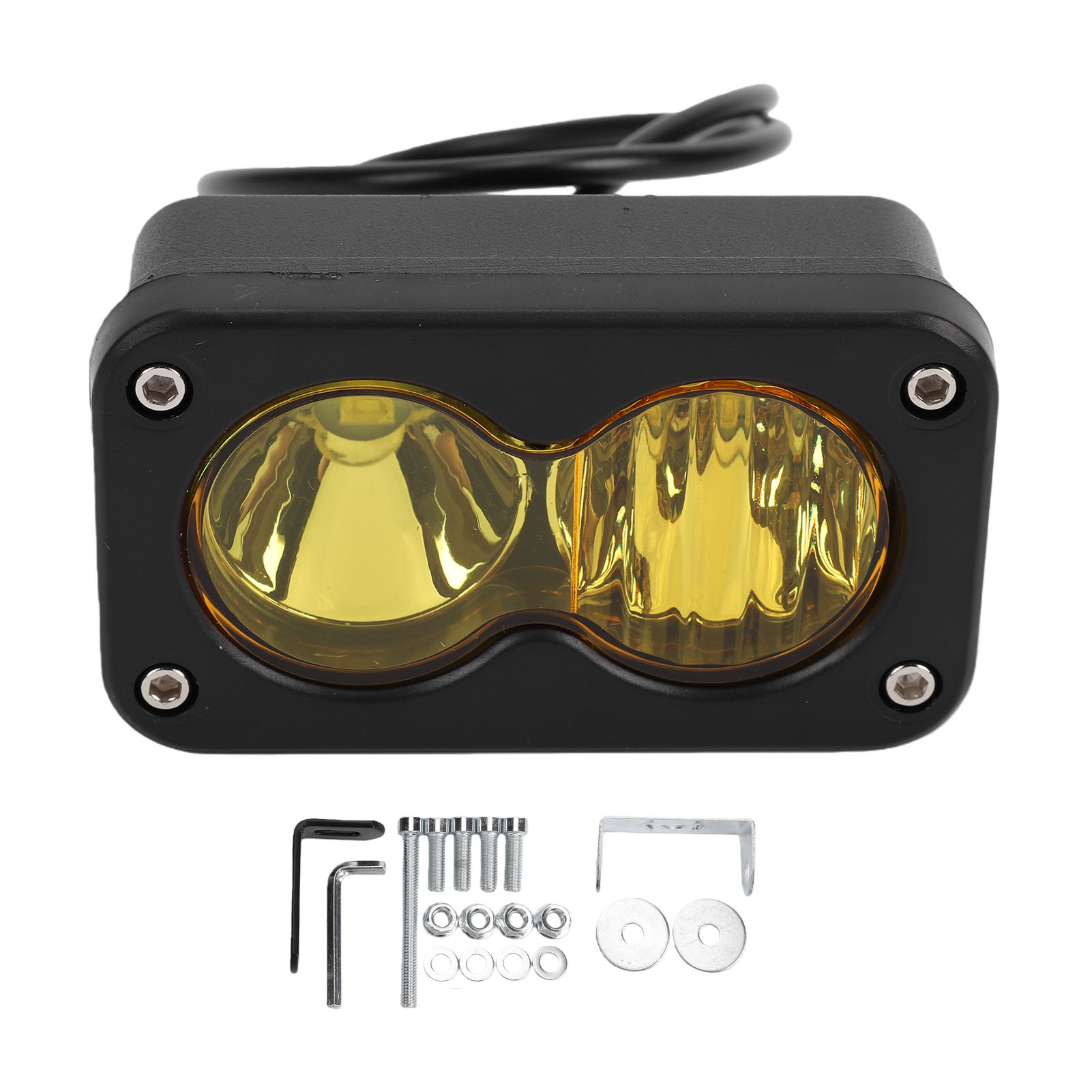 Phare Led 3 Pouces Adapté Feux Route Vélo Ridstar Q20, Super Lumineux Avec Broche, Connecteur Étanche Ip68, Plug And Play, Jaune