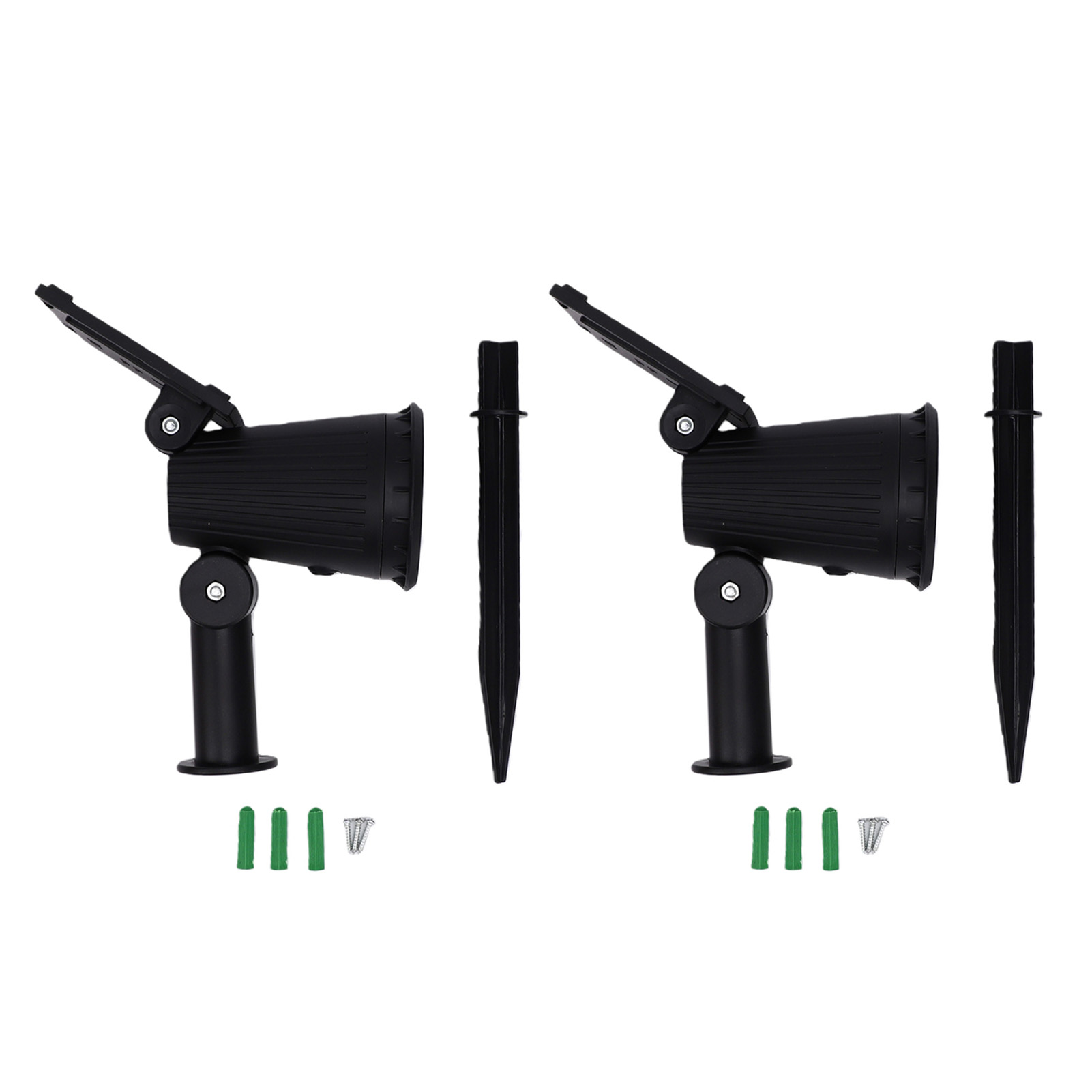 180° Verstellbarer Solar-gartenstrahler, Regen- Und Windbeständig, 9 Leds, Für Garten, Baum Und Hof (2er-set), Verschiedene Farben.