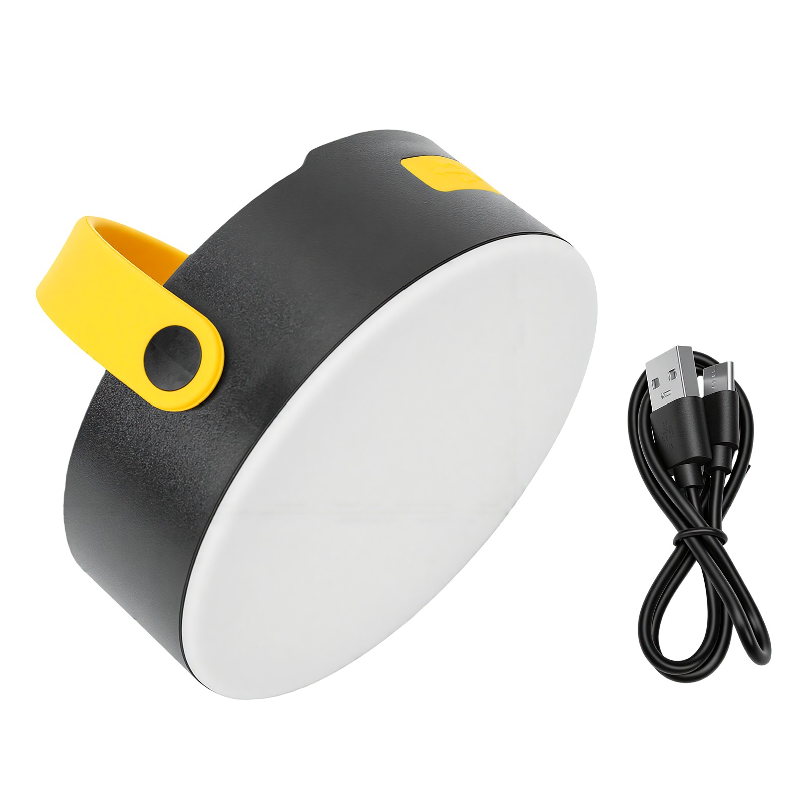 Tragbare Solar-campinglaterne Für Zelte, 350 Lm Hohe Helligkeit, 3-farbige Led, Wiederaufladbarer Akku, Ipx4 Wasserdicht, Einfache Einhandbedienung Für Outdoor-wanderungen