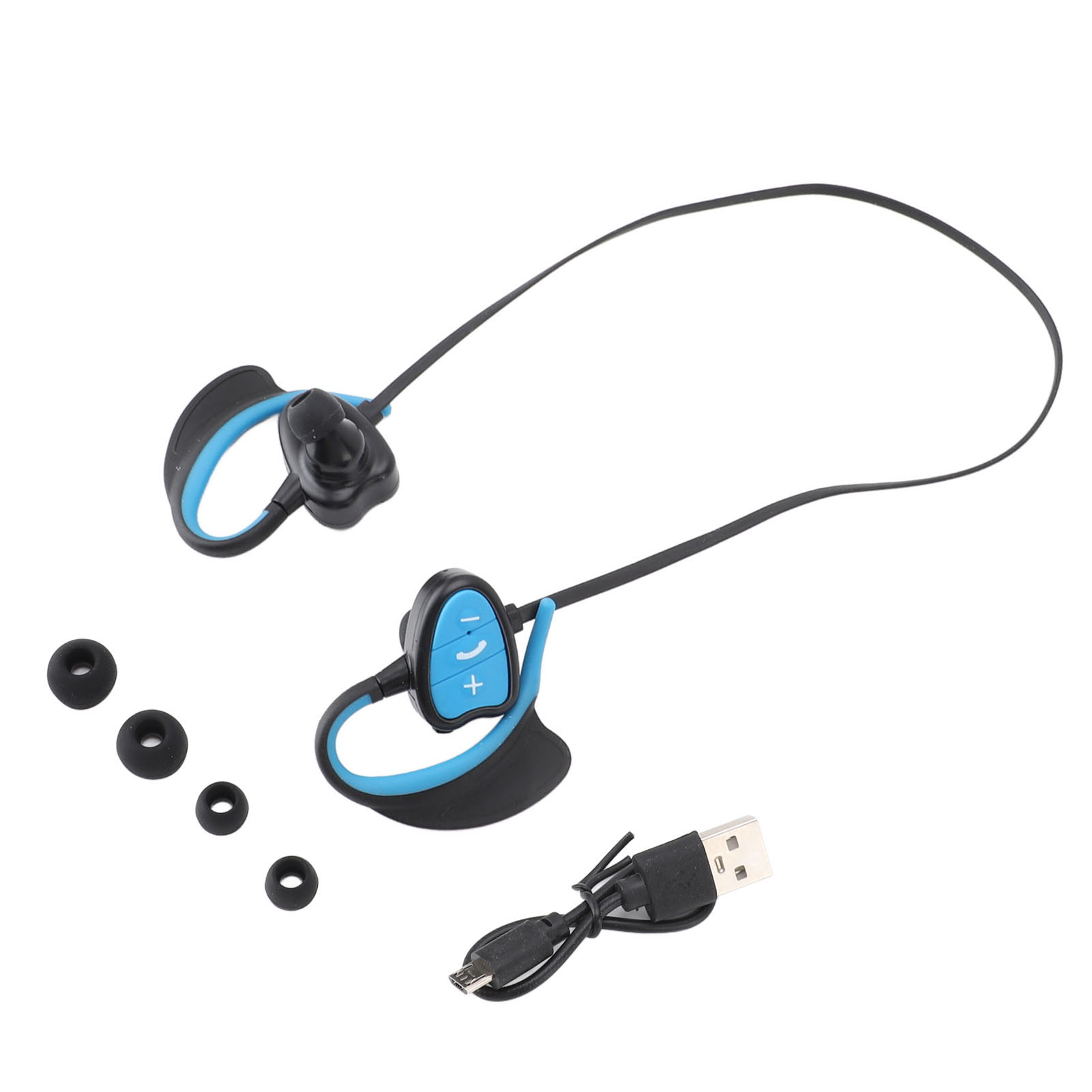 Kabellose Bluetooth-schwimmkopfhörer, Ipx8 Wasserdicht, Mit Intelligenter Sprachführung Und Geräuschunterdrückung, Für Sport, Surfen Und Tauchen (blau).
