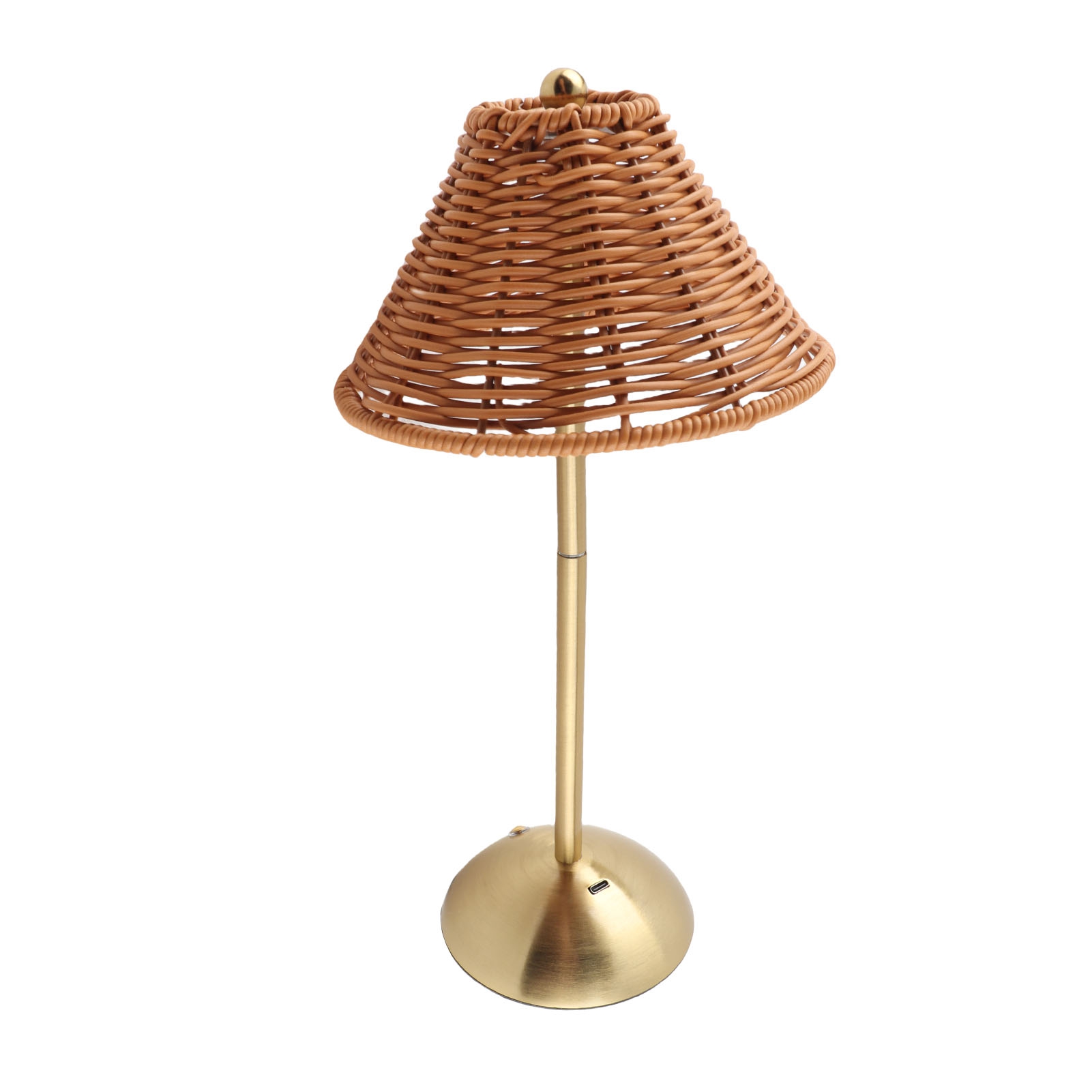 Kabellose Tischleuchte Aus Böhmischem Rattan, Wiederaufladbar, Dimmbar, Led, Für Zuhause, Restaurants Und Hotels.