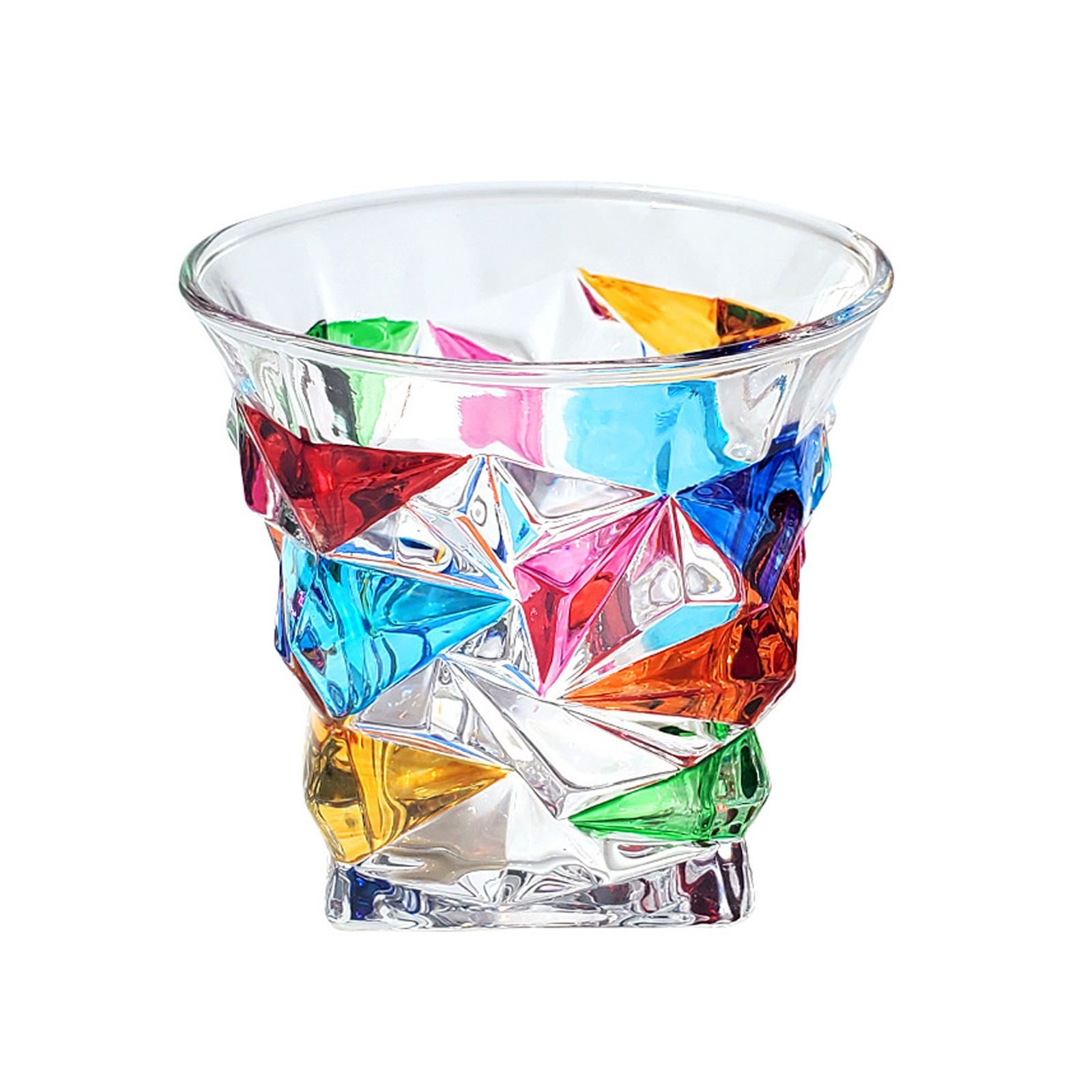 Mehrfarbiges Whiskyglas, 320 Ml, Kurze Form, Für Den Heimgebrauch