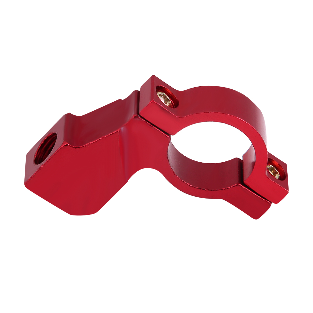 10-mm-motorradspiegelhalterung, Lenkerbefestigungsadapter, Rote Klemme