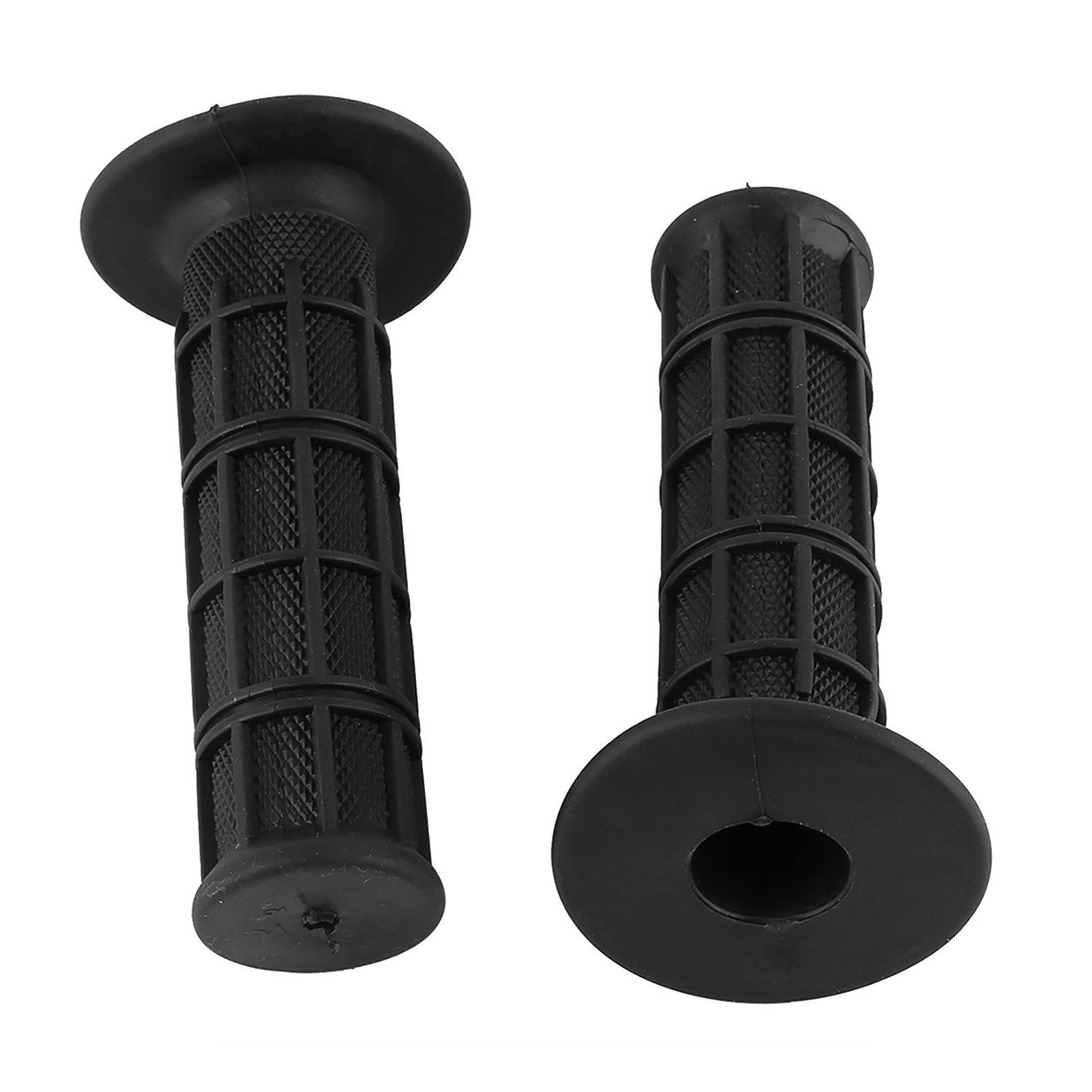1 Paar Universelle Schwarze Silikon-lenkergriffe, 22/24 Mm (7/8"), Für Motorräder.