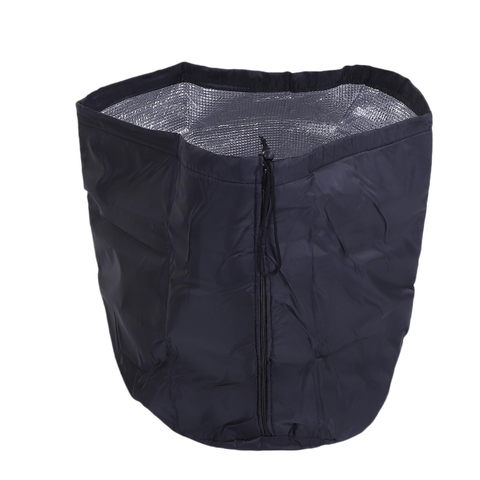 Schutzhülle Für Blumentöpfe Aus Oxford-gewebe Und Aluminiumfolie, Thermotasche Für Topfblumen Und -pflanzen Im Freien, Ideal Für Den Winter (schwarz).
