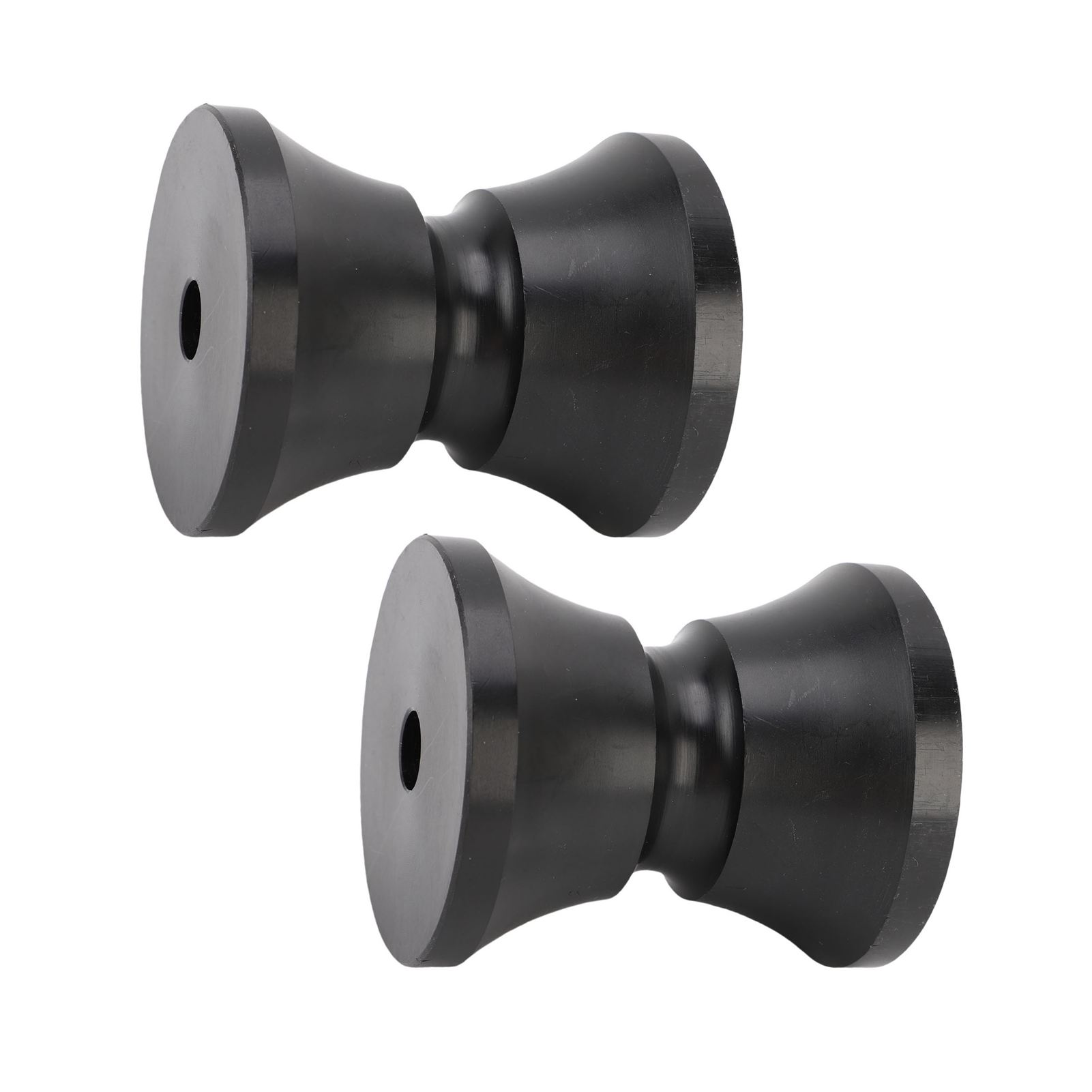 Set Mit 2 Bootstrailerrollen, 7,5 X 8,6 Cm, Aus Kratzfestem Nylon, Bugstopper Für Yachten Und Motorboote, Schwarz