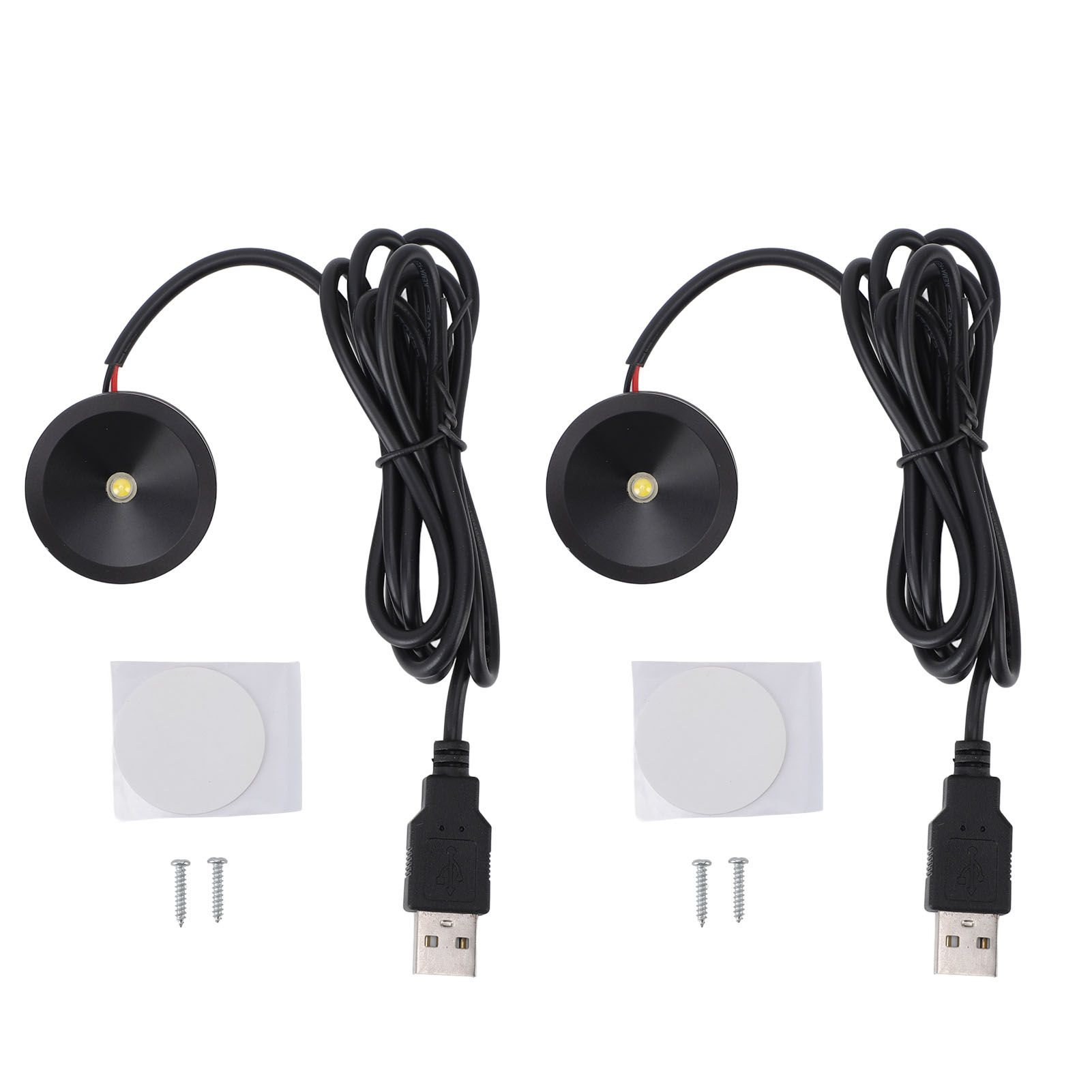 Set Mit 2 Mini-rundstrahlern Aus Aluminium, 5v, Für Den Innenbereich, Akzentbeleuchtung Für Fotos, Kunstwerke, Schmuck, Schaufenster Und Andere Dekorationsgegenstände.