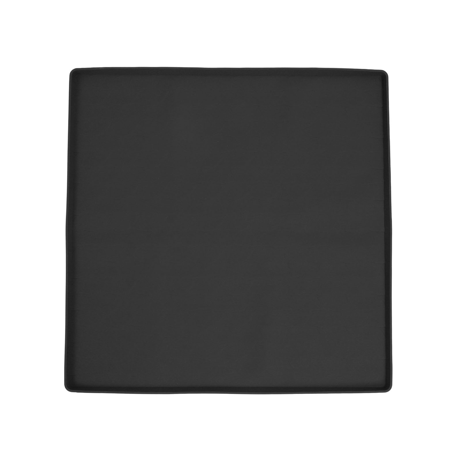 Schwarze Silikonmatte Für Waschmaschinen- Und Trocknerdeckel, Staub- Und Spritzwassergeschützt, Für Den Waschraum. Maße: 60 X 60 Cm.