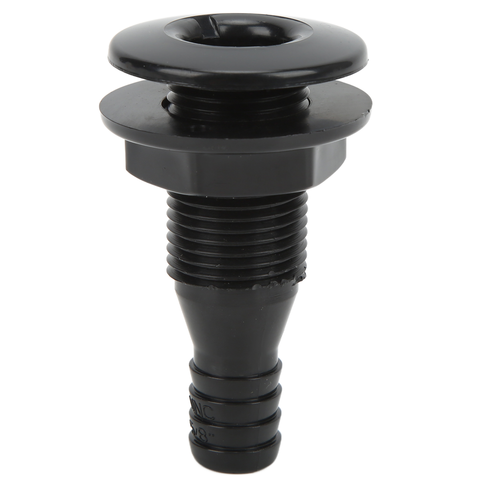 5/8"-durchgangsverschraubung Aus Schlagfestem Abs, Schlauchanschlusszubehör Für Boote Und Wasserfahrzeuge, Schwarz
