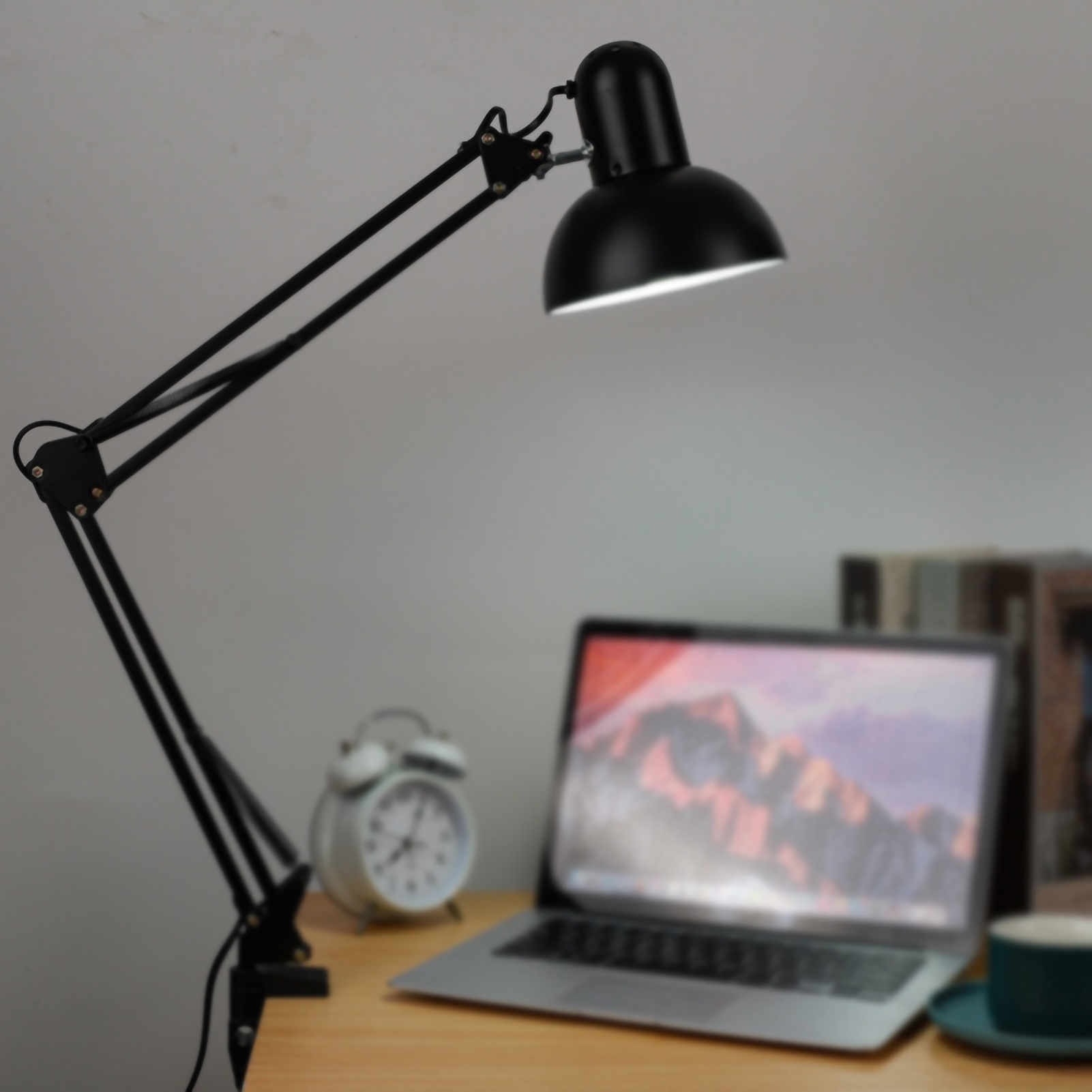 Led-leselampe Mit Klemme, Flexibler Und Verstellbarer Tisch Zum Lernen, Tätowieren, Sticken Und Reparieren, Schwarz
