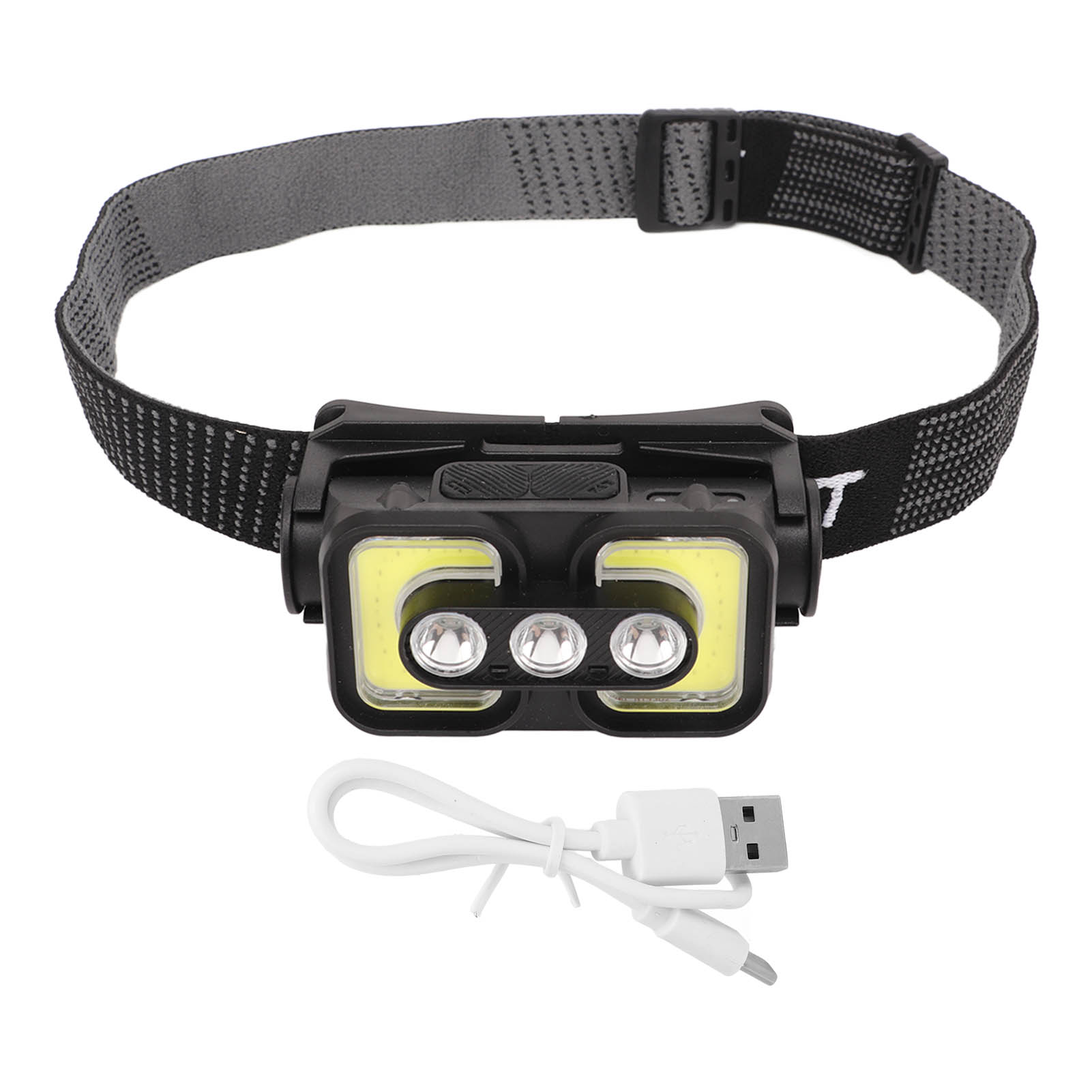 K361 Cob-led-stirnlampe Mit Usb-aufladbarem Projektor, Ipx4 Wasserdicht, Für Outdoor-radtouren