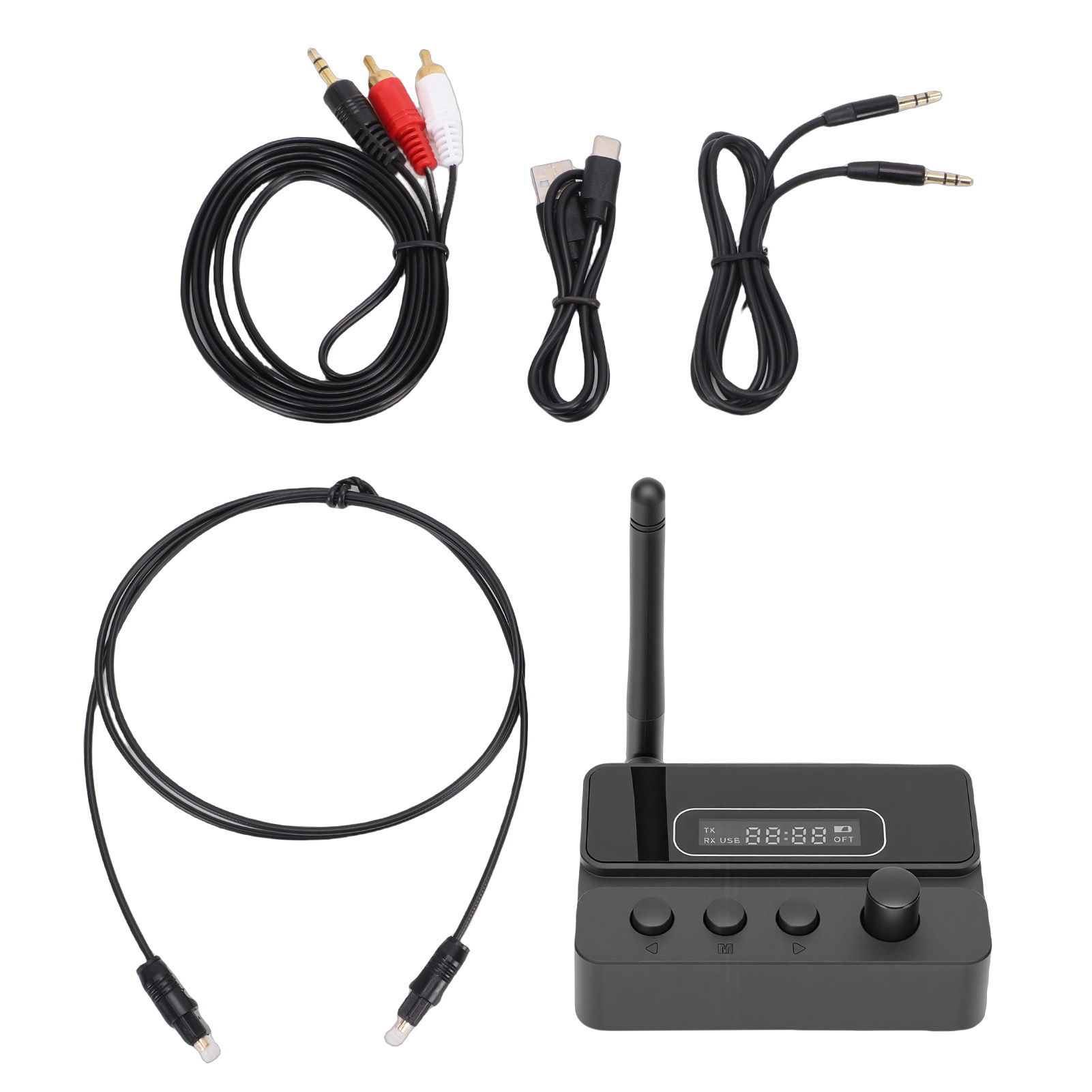 Bluetooth 5.3 Sender Und Empfänger, Drahtloser Audioadapter Mit Geringer Latenz Für Lautsprecher Und Stereo-musikstreaming-systeme.
