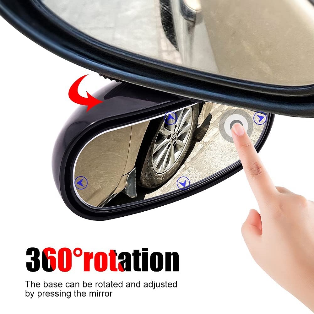 360° Drehbarer Auto-rückspiegel Mit Okular, Klebefläche, Weitwinkel, Für Transporter Und Suvs.