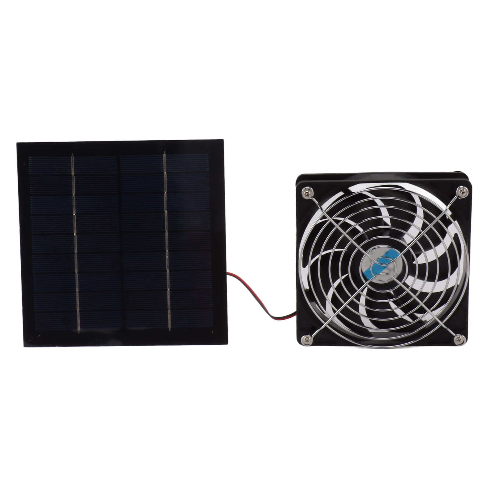 Leistungsstarker, Solarbetriebener 20-w-abluftventilator Mit Einem Tragbaren 12-cm-panel, Ideal Für Wohnmobile, Gewächshäuser Oder Hundezwinger.