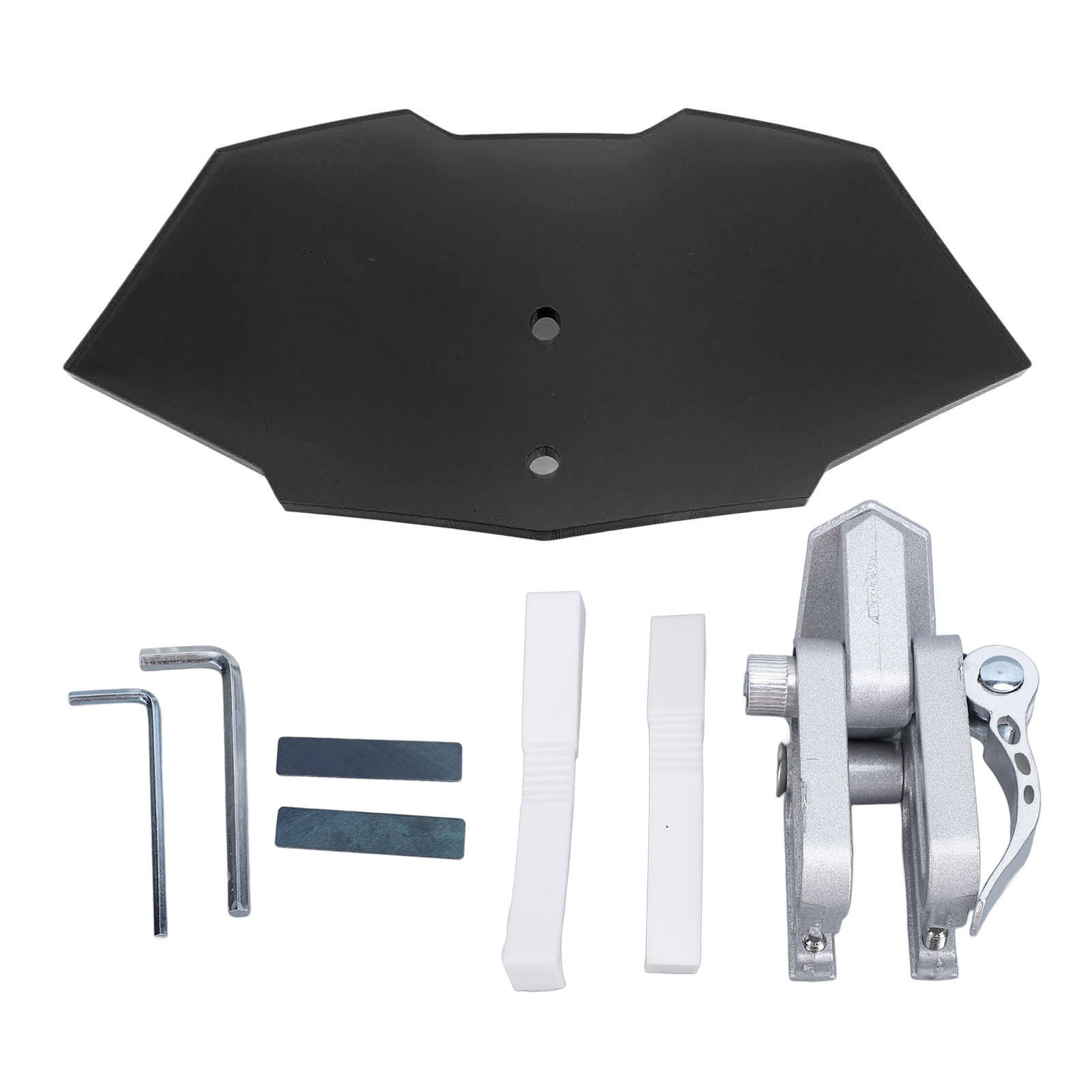 Verstellbarer, Erhöhter Acryl-windabweiser Für Motorrad-windschutzscheiben, Zum Anclipsen, Rauchschwarz