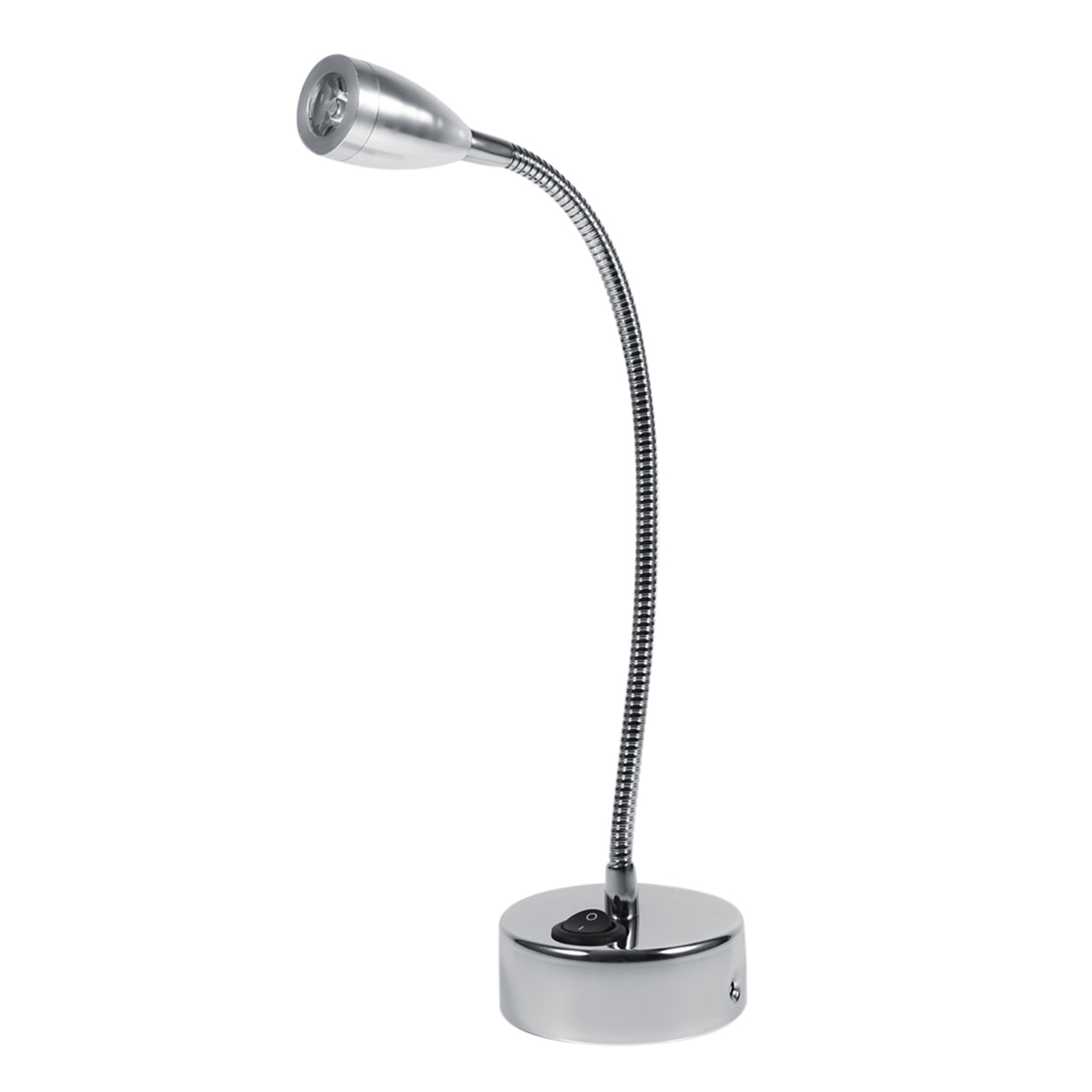 Silberne Led-wandleuchte Mit Flexiblem Schwanenhals, Nachttischlampe Zum Lesen Fürs Schlafzimmer, Warmweiß (typ 2)