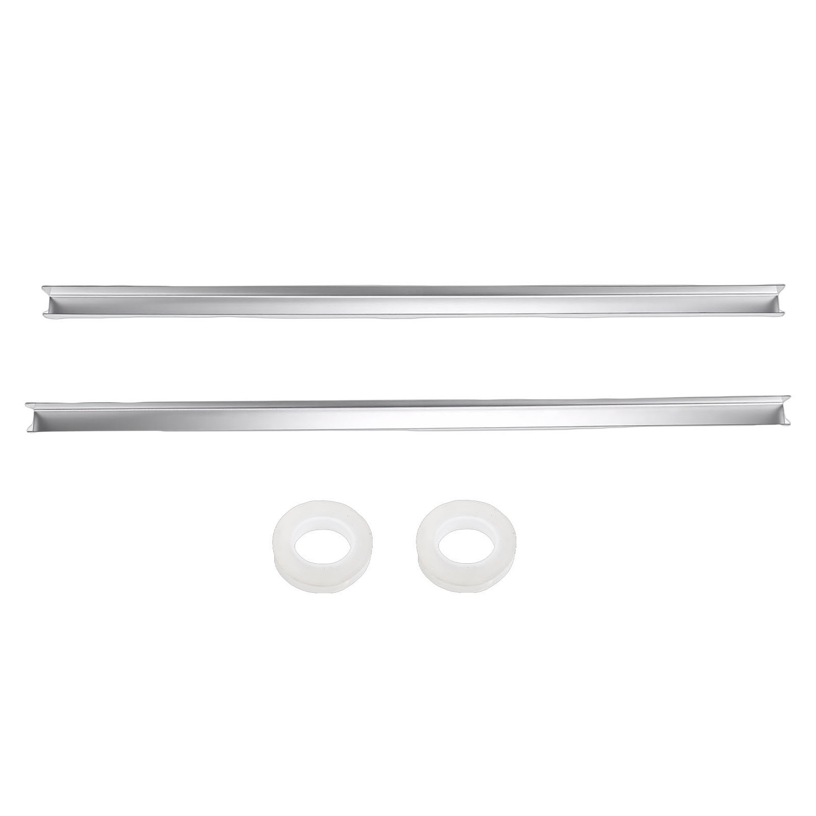 Set Aus 2 Schubladenkantenschonern Aus Edelstahl 304, Zum Aufschieben, Für 23 Zoll (0,75 Zoll) Dicke Türen Und Schubladen.