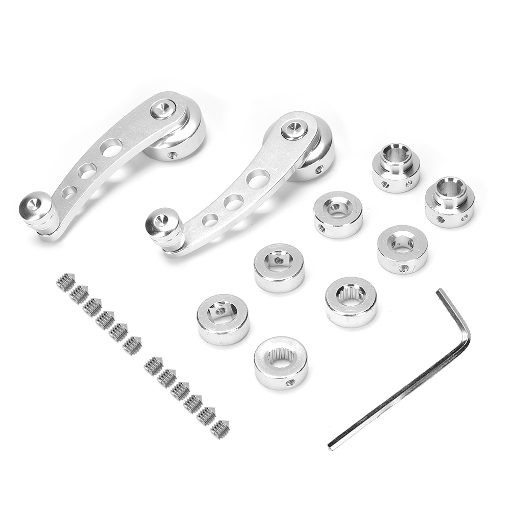 7,6 Cm (3 Zoll) Silberner Cnc-gefräster Fensterhebergriff Aus Aluminiumlegierung, Kompatibel Mit Chevy-autozubehör